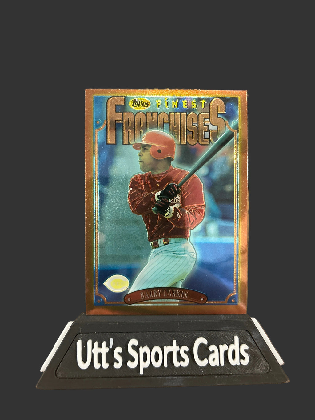 Topps Finest Franchises Refractor Barry Larkin #319 Cincinnati Reds 1996