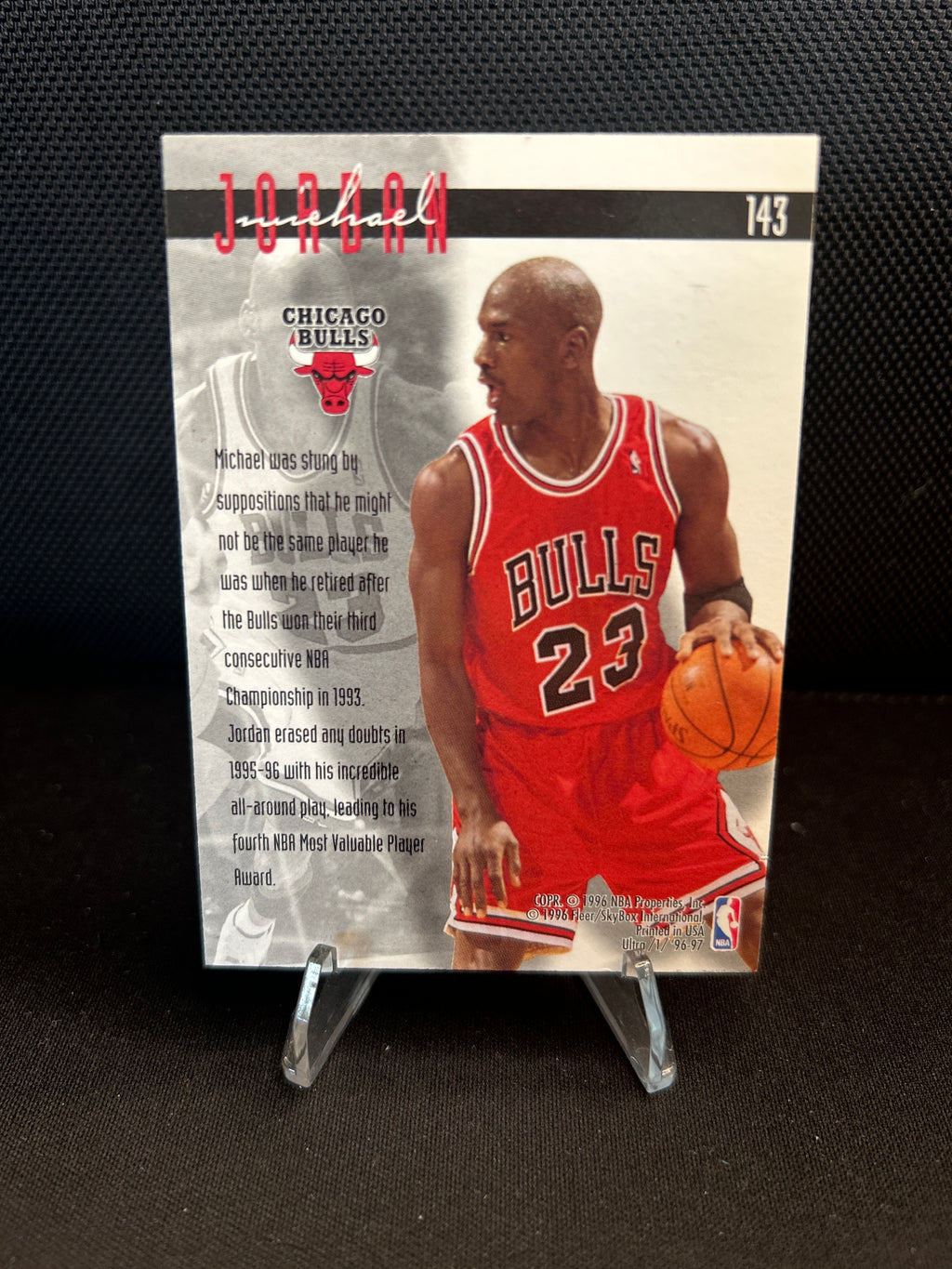 1996-97 Fleer Ultra - Ultra Effort Michael Jordan #143