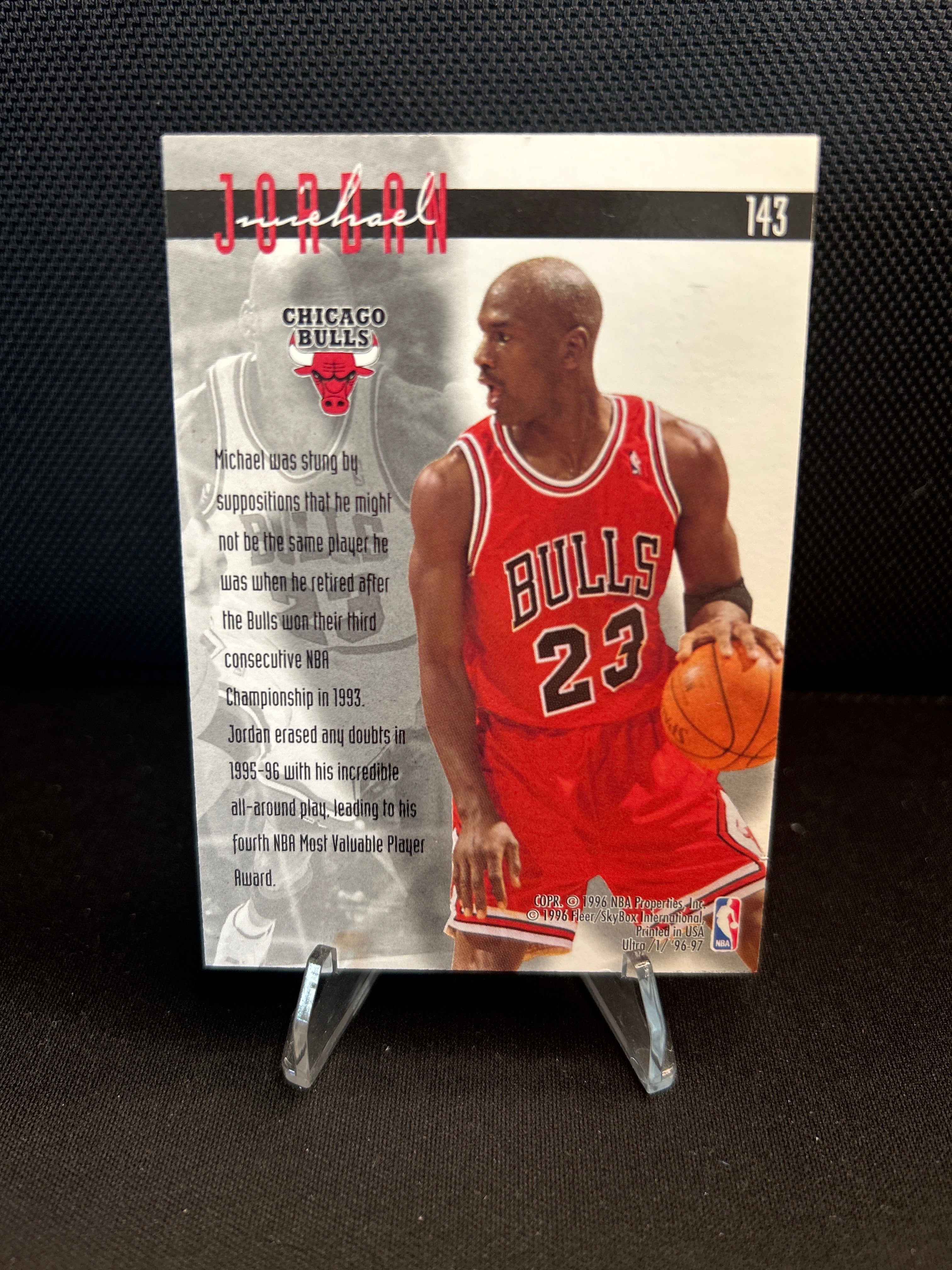 1996-97 Fleer Ultra - Ultra Effort Michael Jordan #143