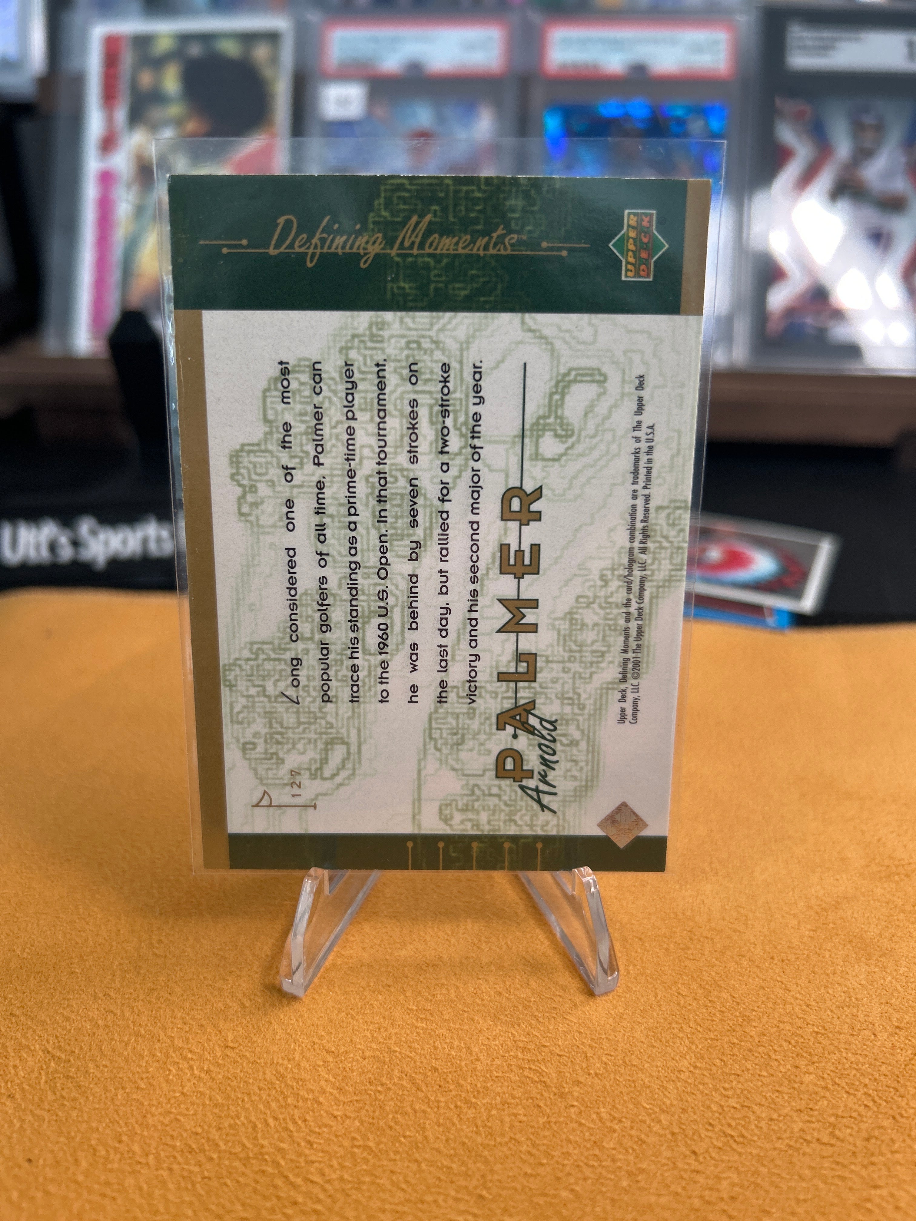2001 Upper Deck Arnold Palmer # 127 Card (T) Defining Moments