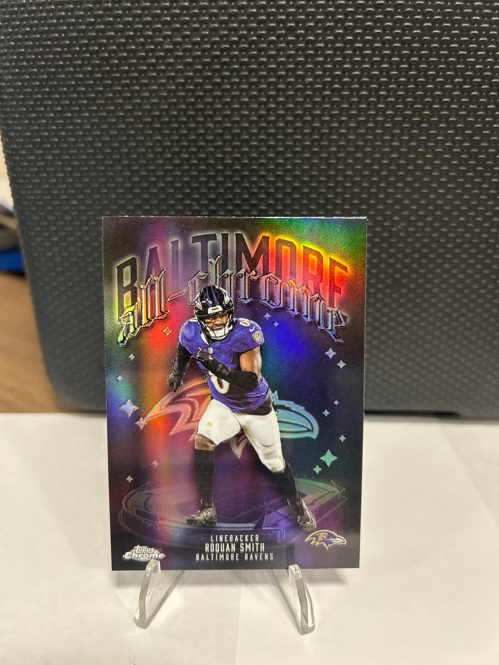 Topps Chrome Roquan Smith Baltimore All-Chrome Refractor ACT-21 Ravens NFL 2025