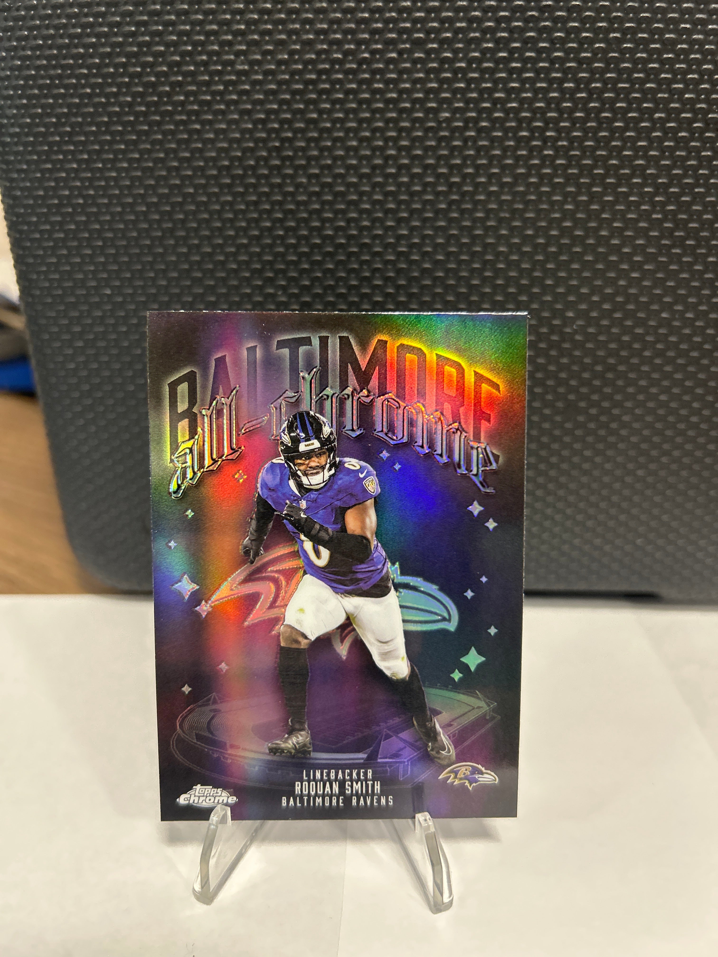 Topps Chrome Roquan Smith Baltimore All-Chrome Refractor ACT-21 Ravens NFL 2025