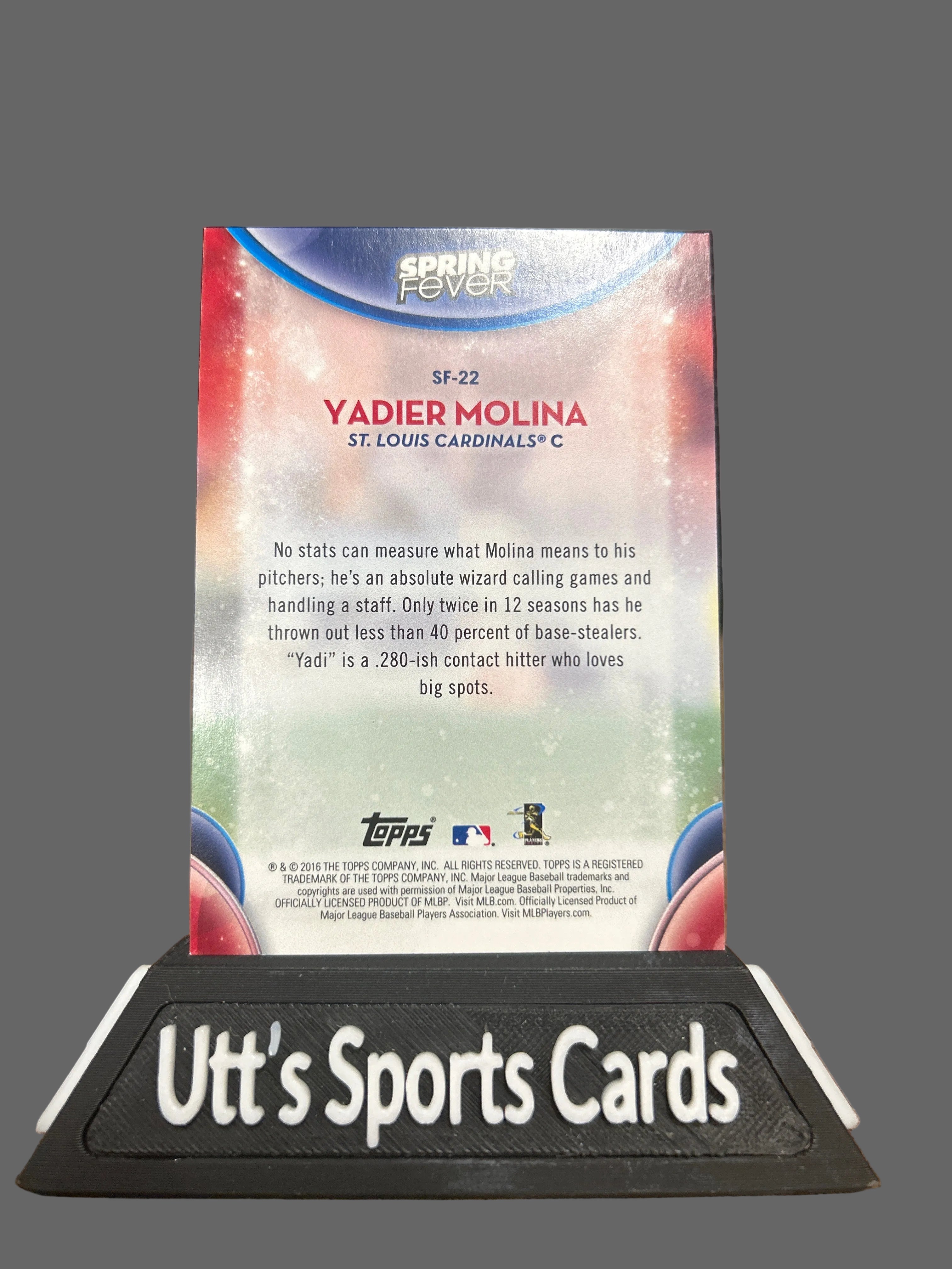 2016 Topps Spring Fever Yadier Molina Baseball Cards #SF-22