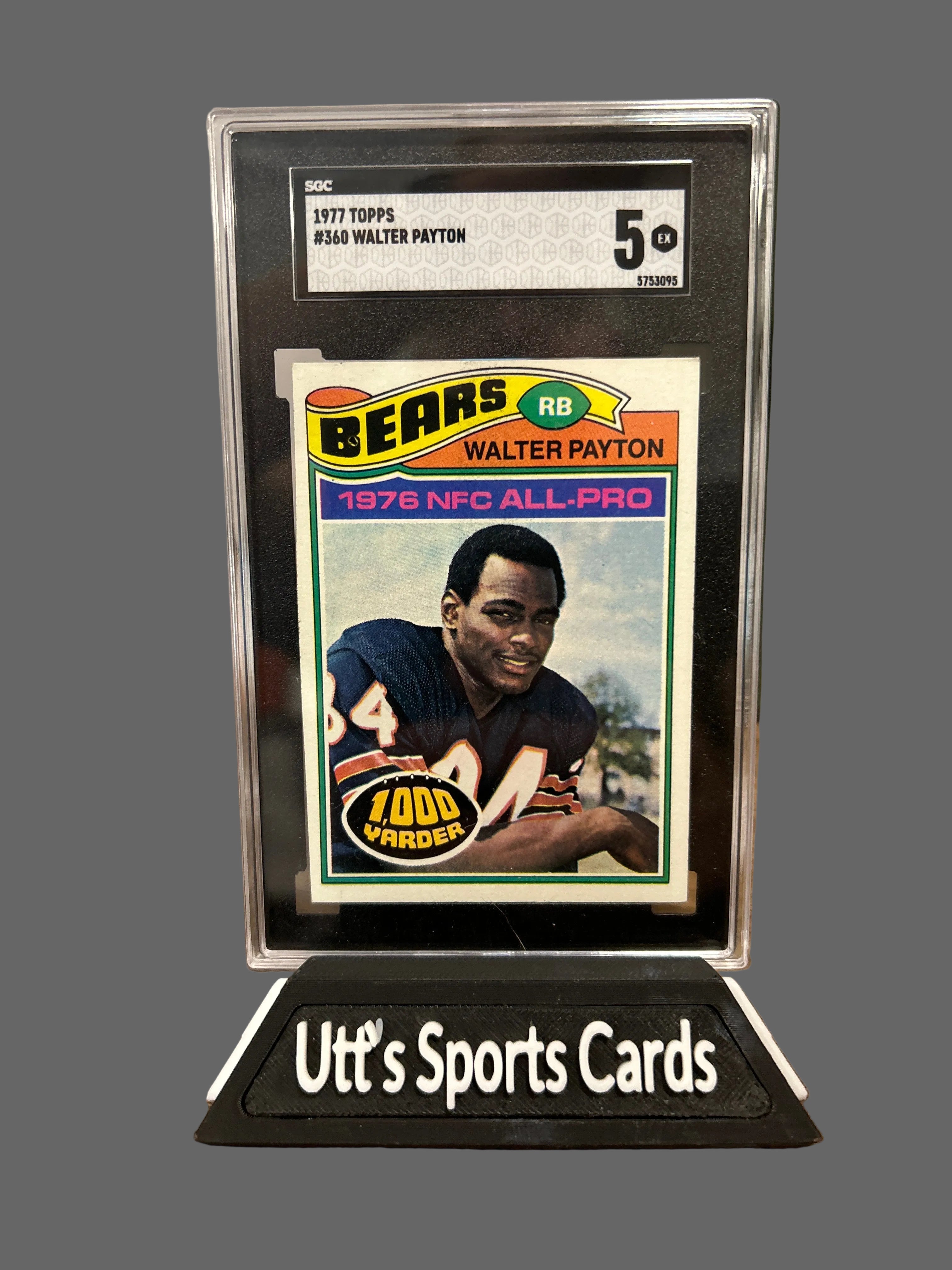 1977 Topps Football - Walter Payton #360 SGC 5 Chicago Bears