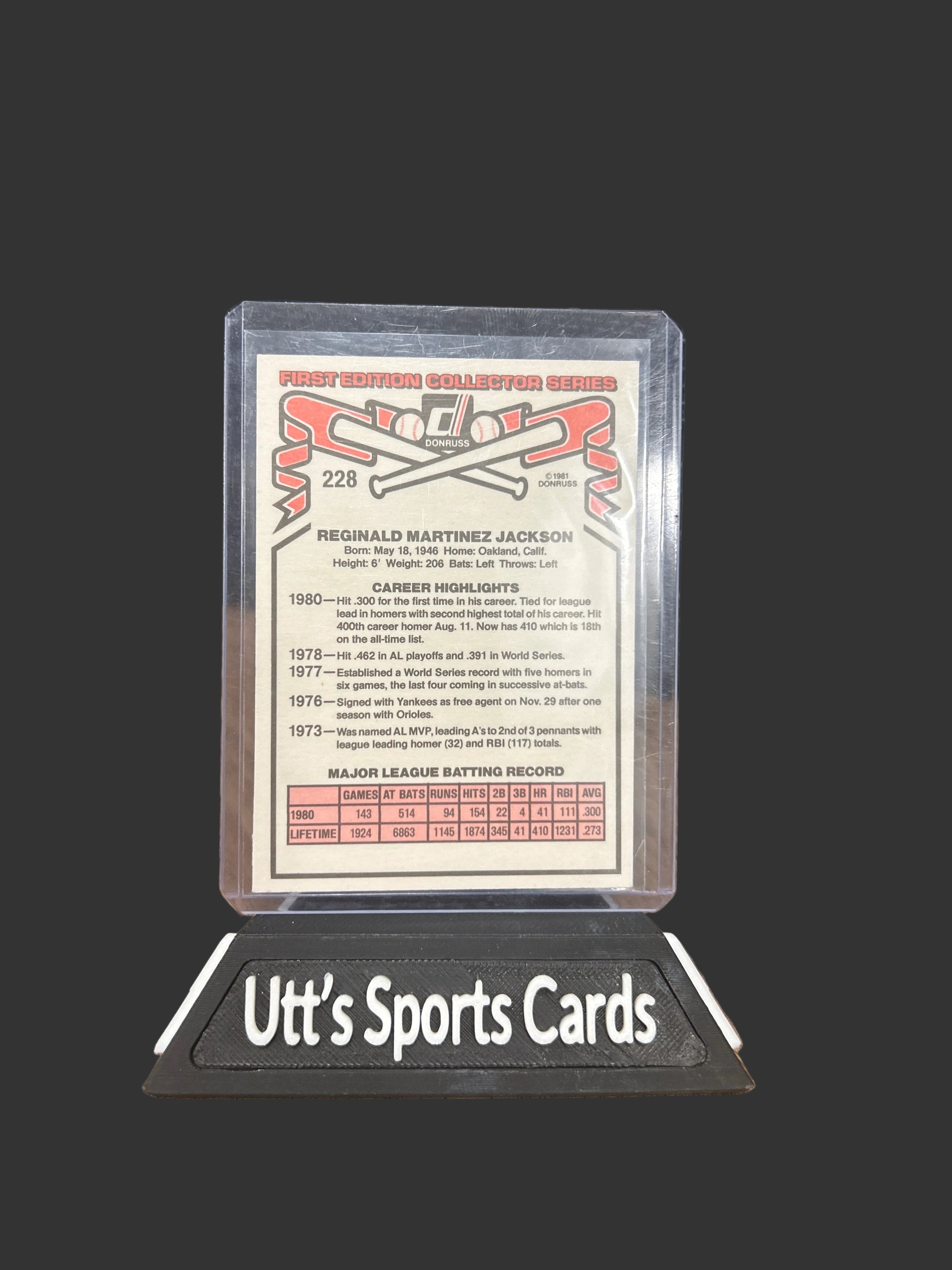 1981 Donruss - Reggie Jackson #228