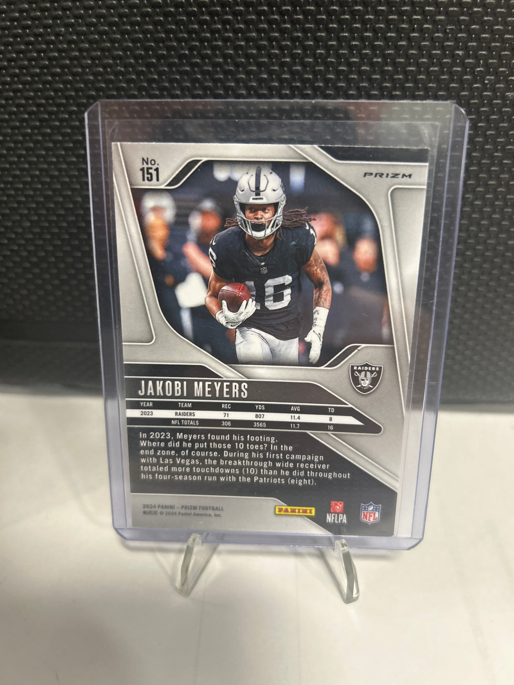 2024 Panini Prizm Jakobi Meyers Green Wave Prizm Raiders
