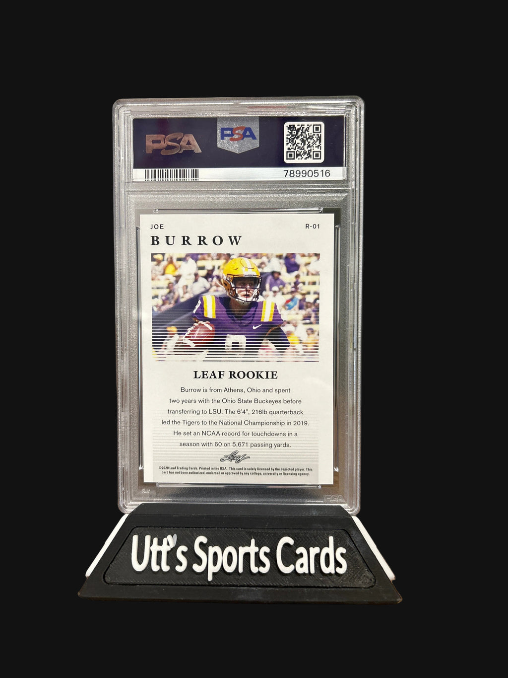 2020 Leaf Joe Burrow Special Release Rookie #1 ( PSA 10)