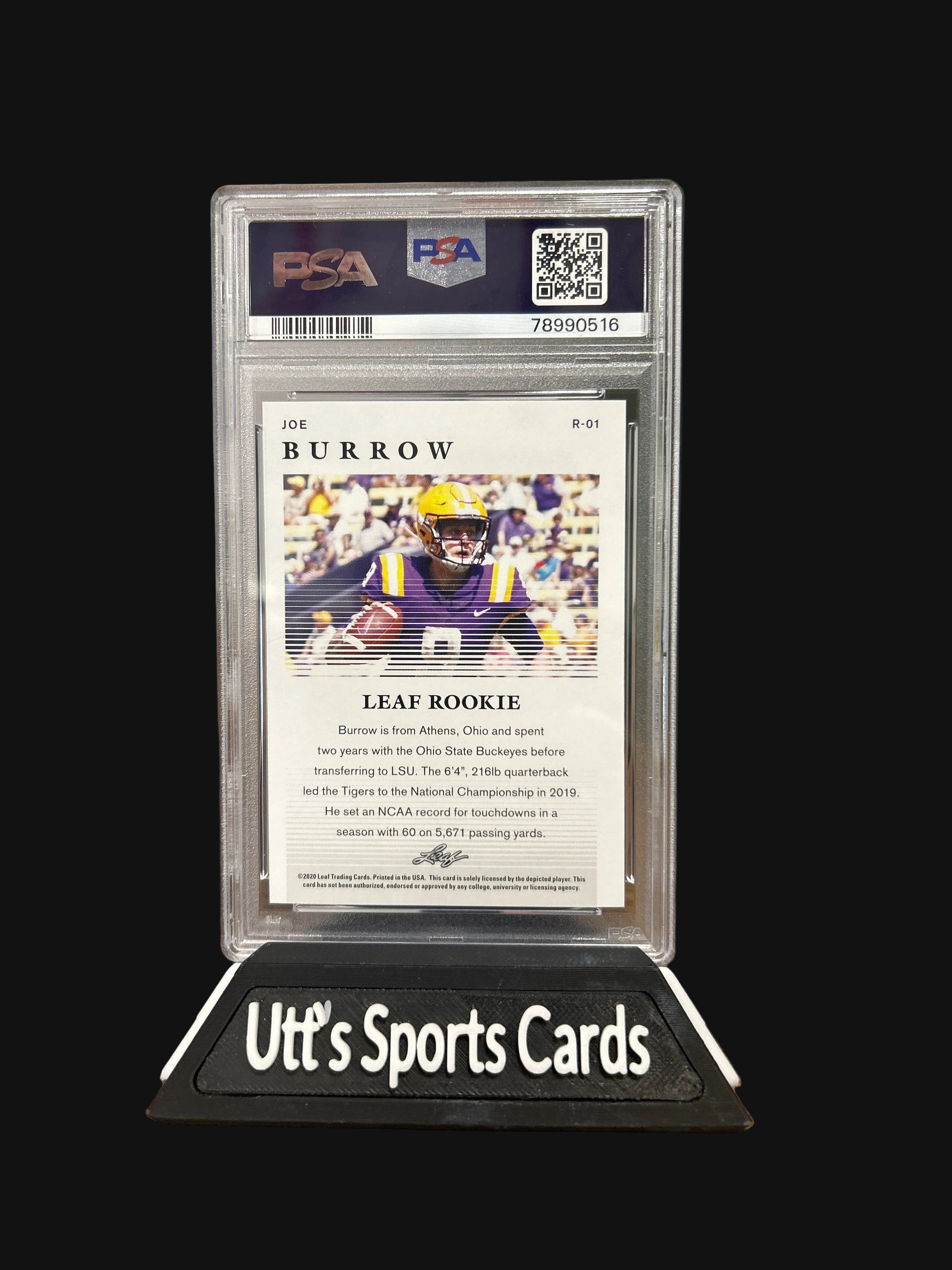 2020 Leaf Joe Burrow Special Release Rookie #1 ( PSA 10)