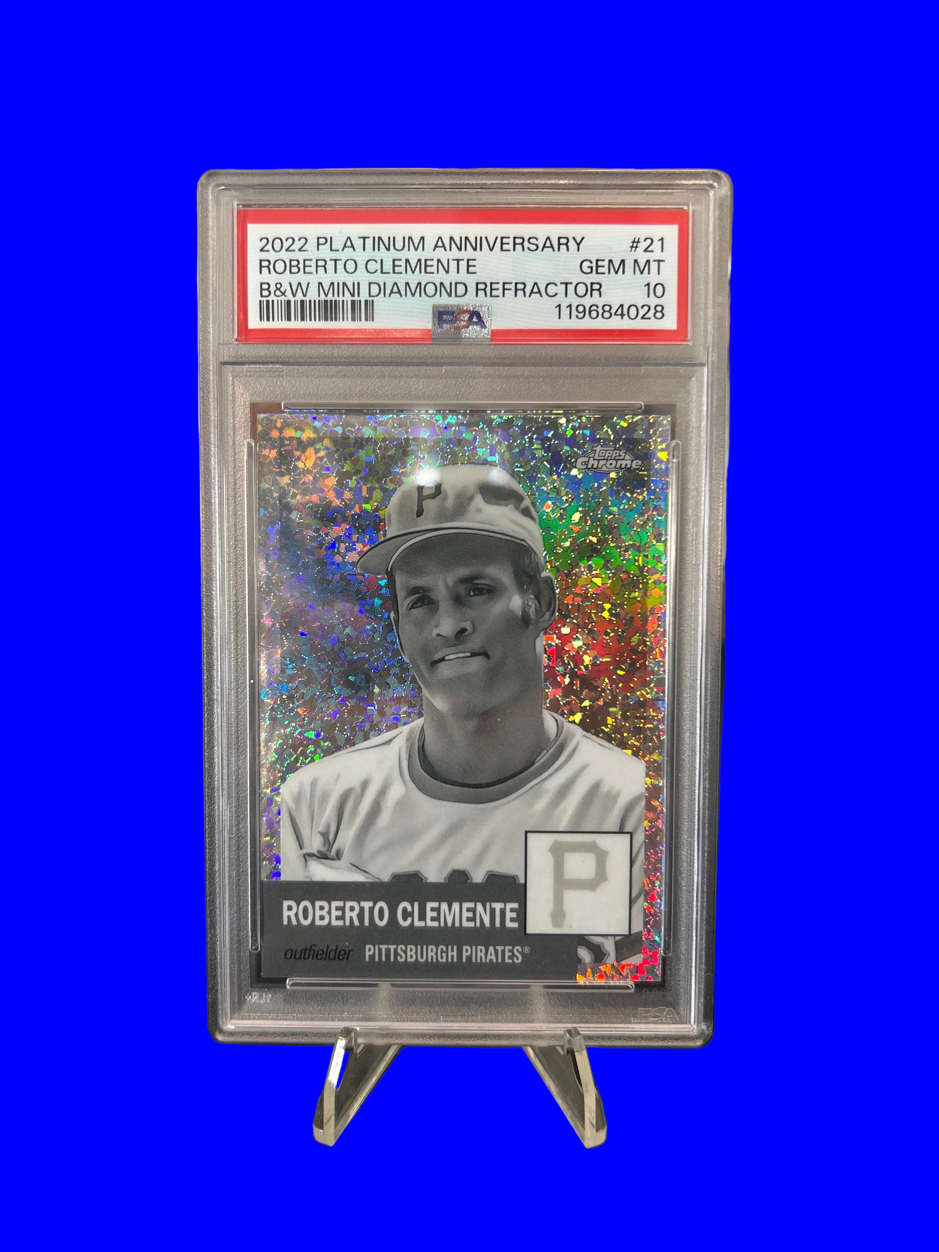 2022 TOPPS CHROME PLATINUM ANNIVERSARY | BLACK & WHITE MINI DIAMOND REFRACTOR