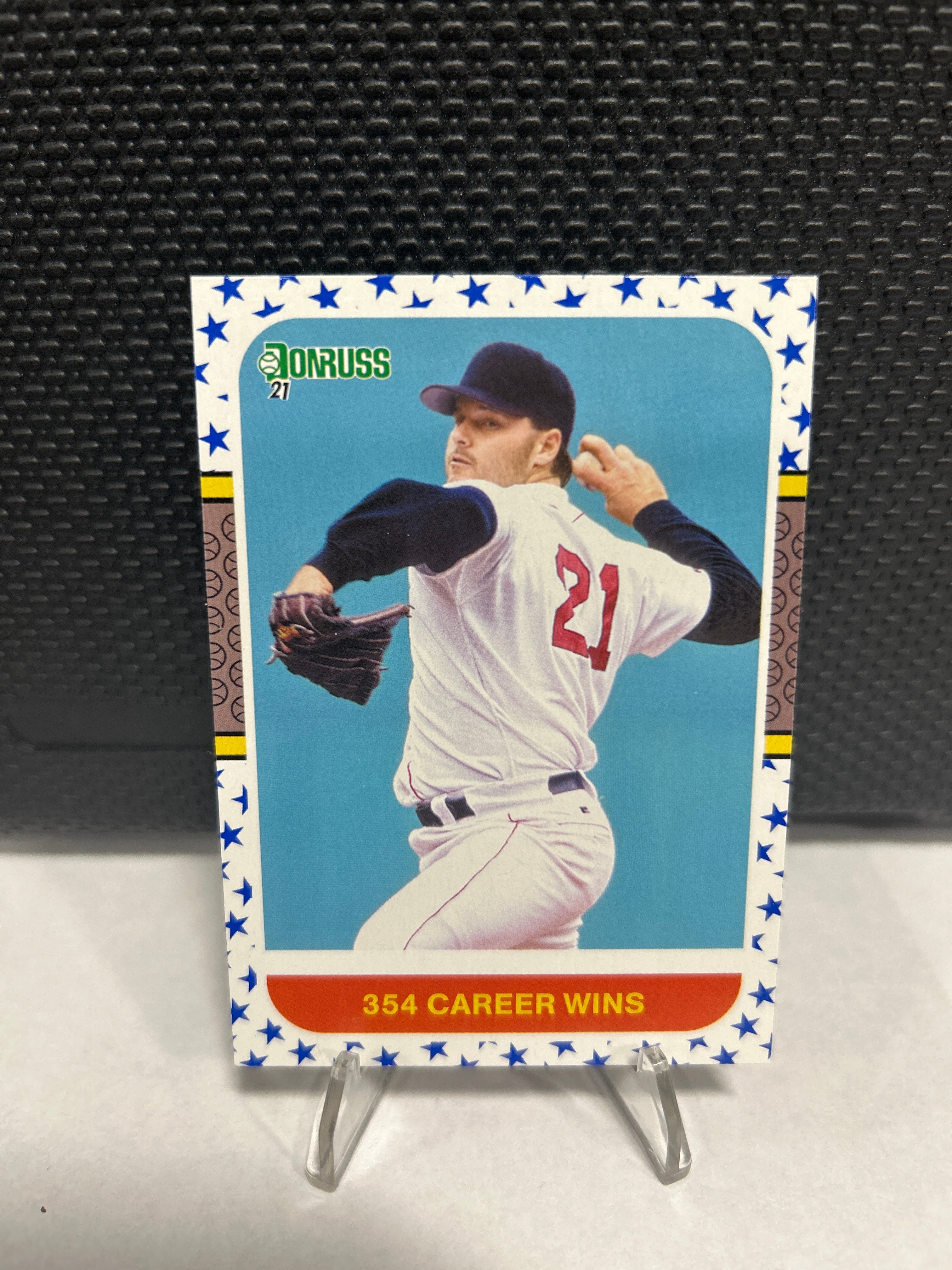 Roger Clemens 2021 Panini Donruss 354 Career Wins Variation Blue Stars #236