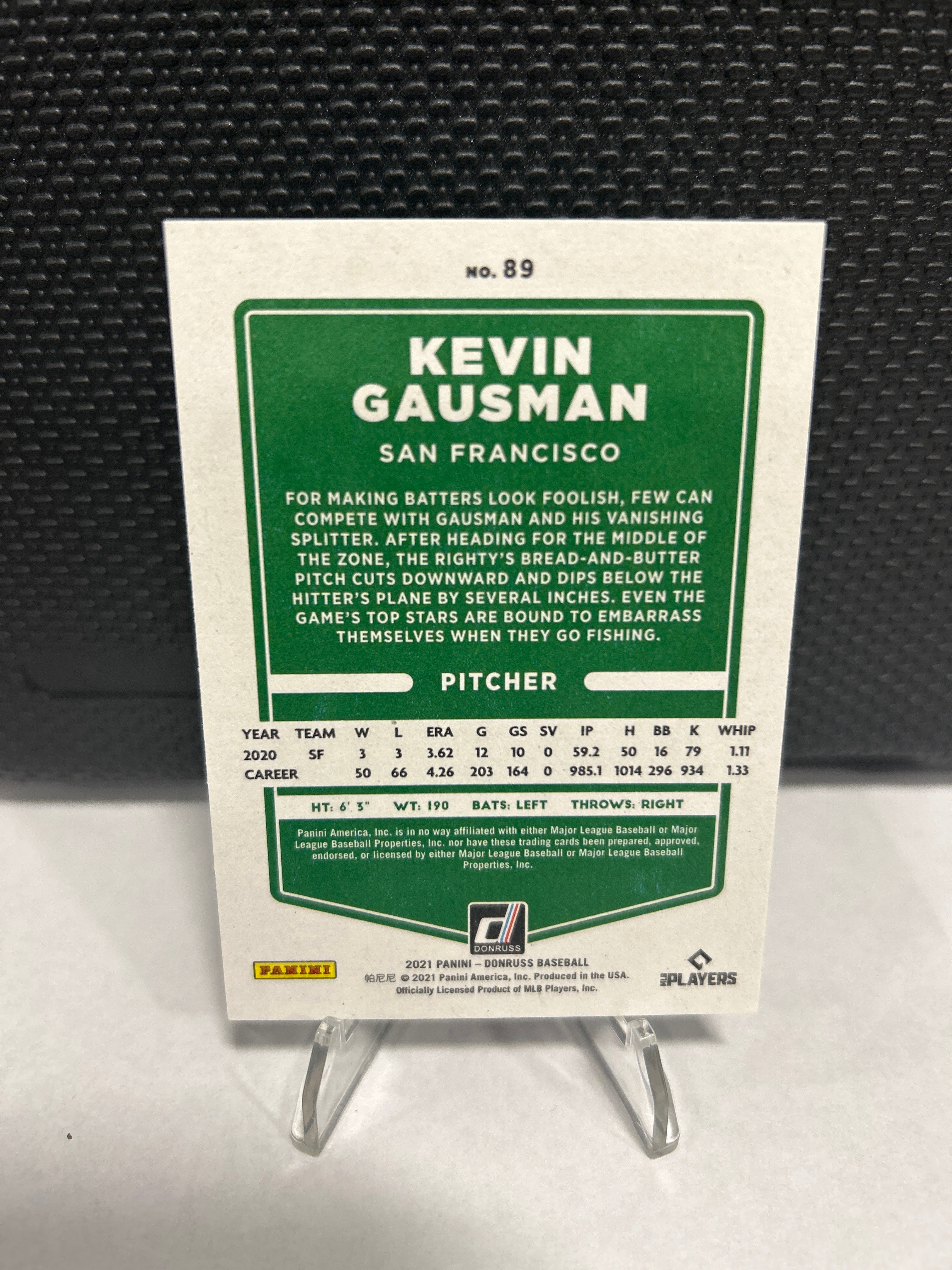 2021 Donruss Independence Day Kevin Gauman #89 - Giants