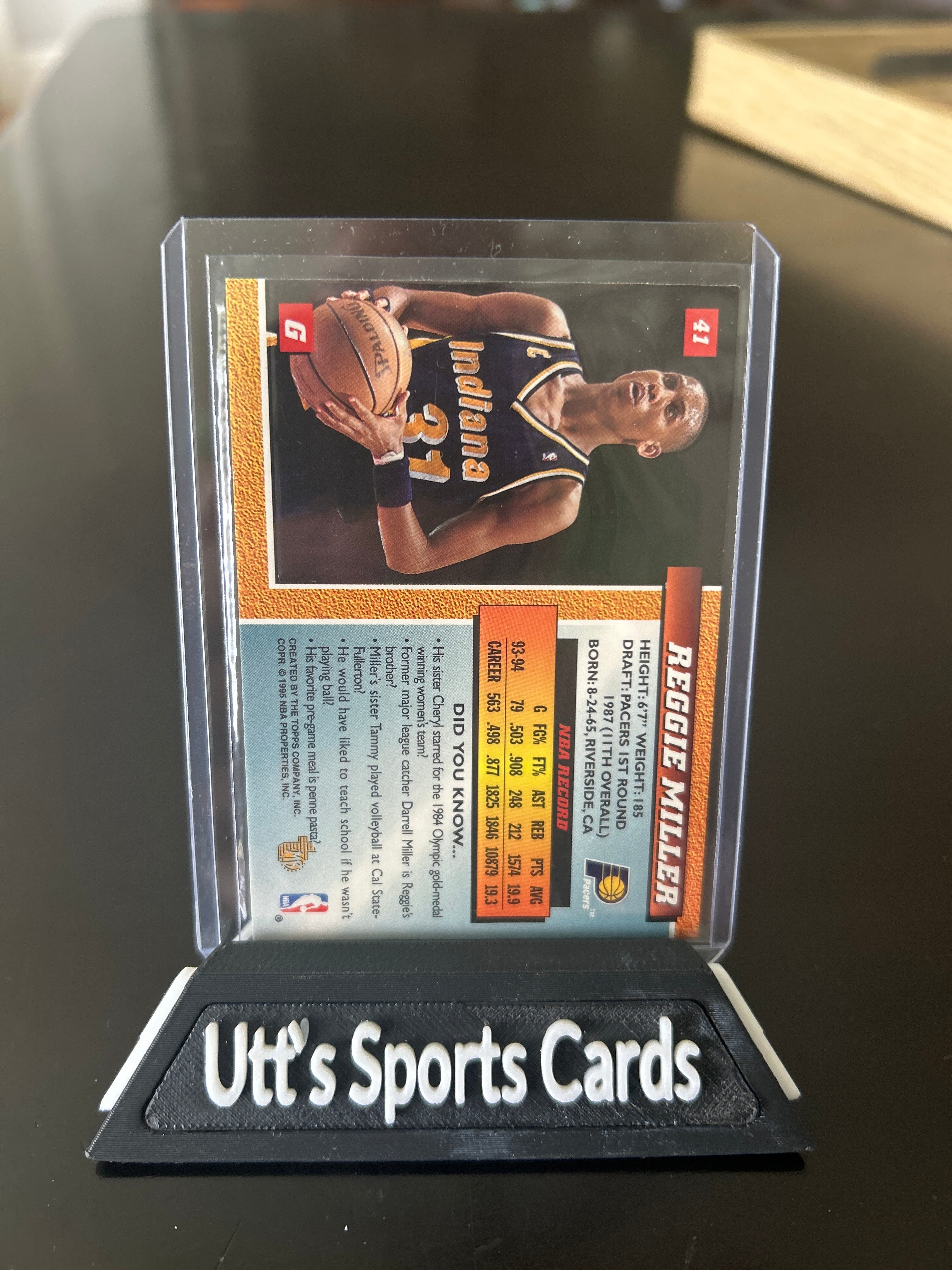 1994 Topps Embossed #41 Reggie Miller