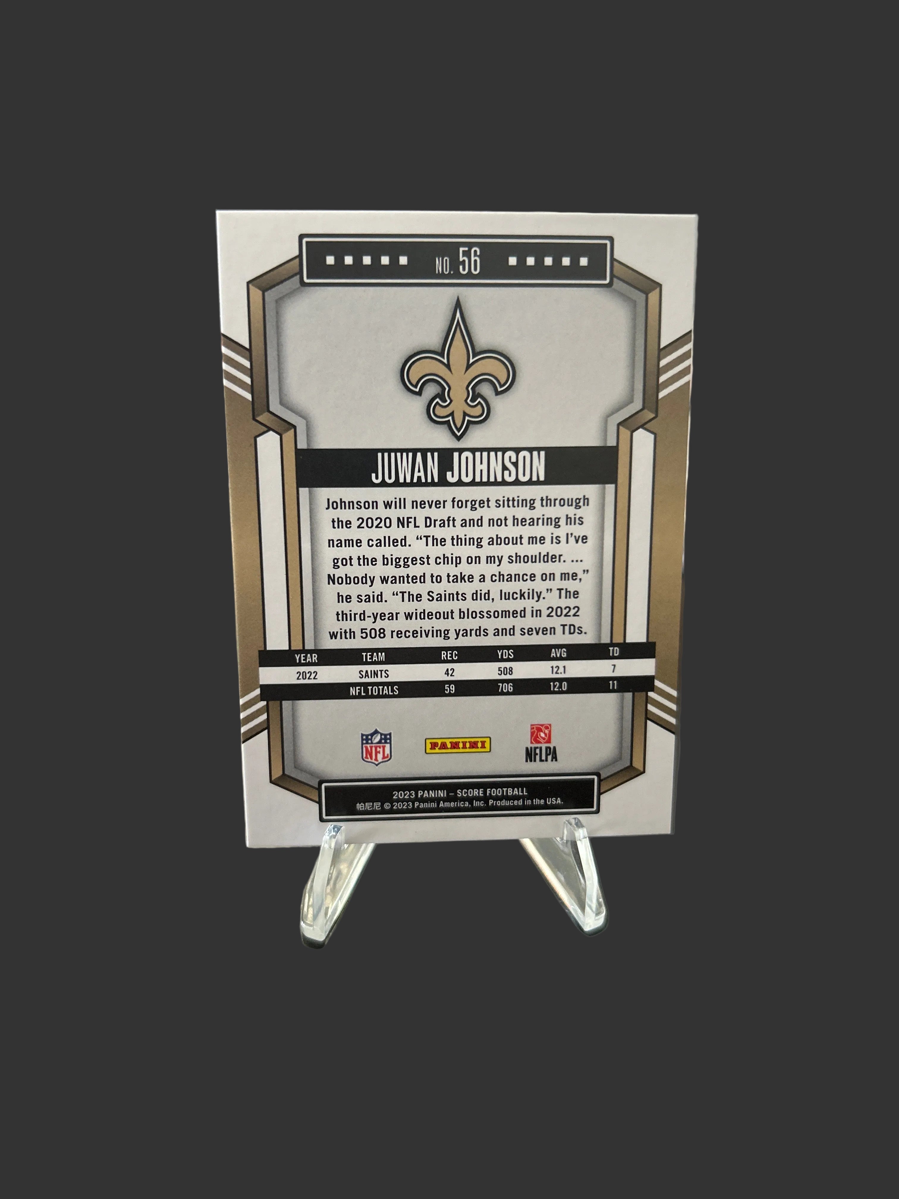 2023 Score - Gold Sparkle #56 Juwan Johnson /210