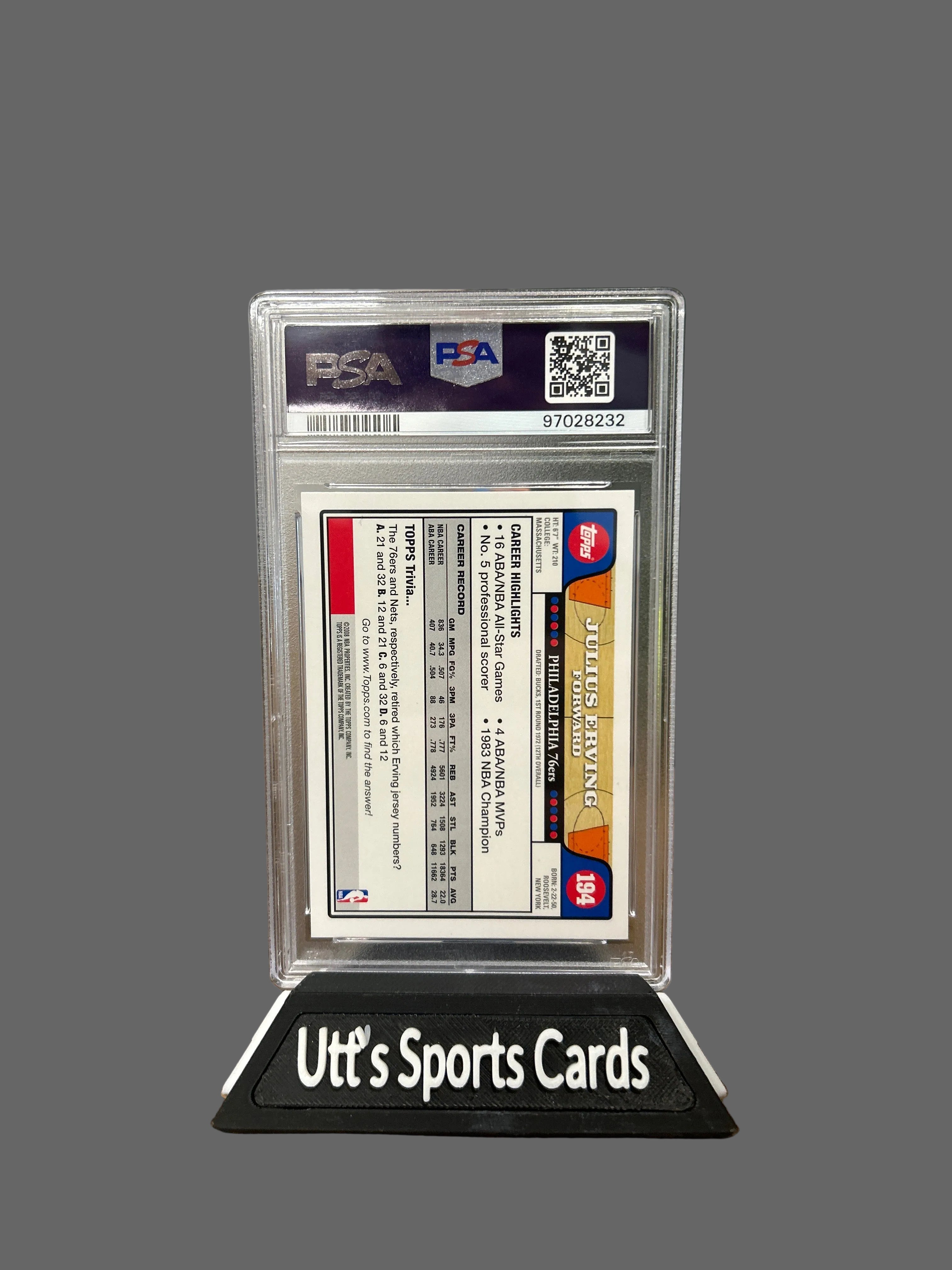 2008-09 Topps #194 Julius Erving (PSA 9)
