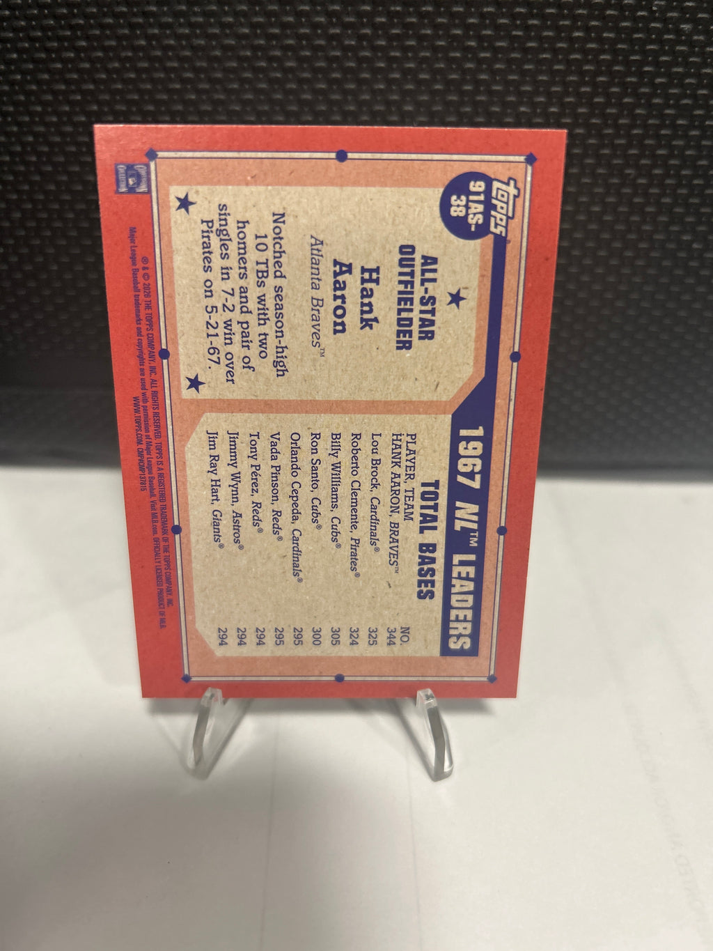 2026 Topps Series 2 Baseball 1991 All-Stars 91AS-38 Hank Aaron, Atlanta Braves
