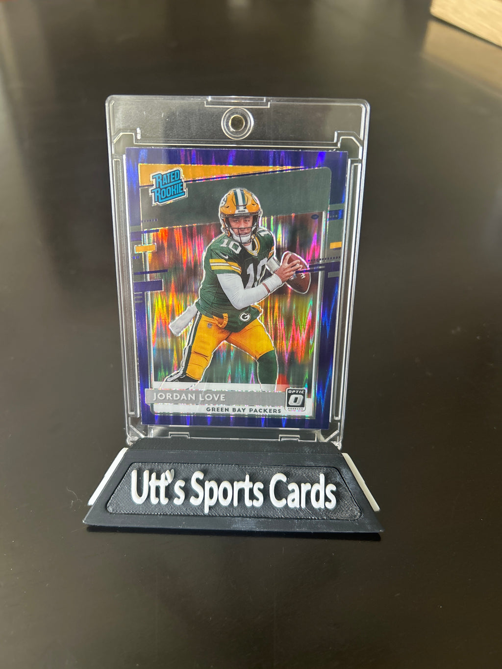 2020 Optic Jordan Love Rookie Purple Shock Prizm #154 Green Bay Packers RC