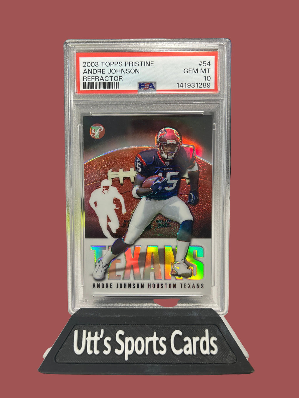 2003 Topps Pristine - Andre Johnson #54 Refractor /1449 (RC) PSA 10