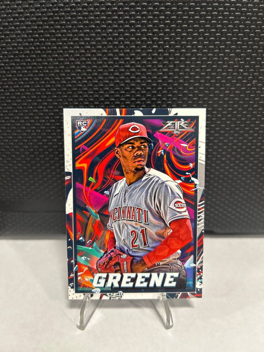 HUNTER GREENE 2022 Topps Fire Rookie RC #45 Cincinnati Reds