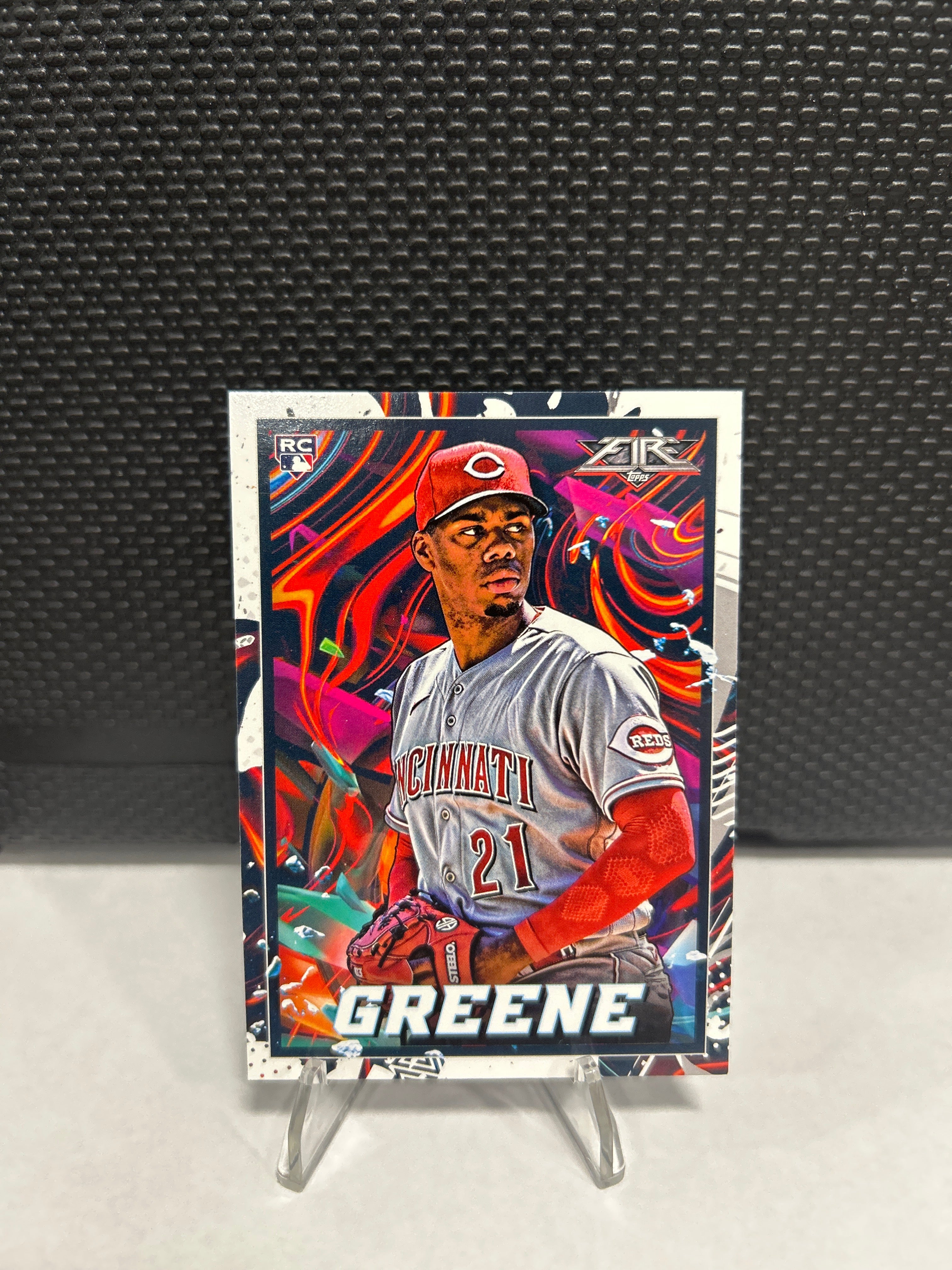 HUNTER GREENE 2022 Topps Fire Rookie RC #45 Cincinnati Reds