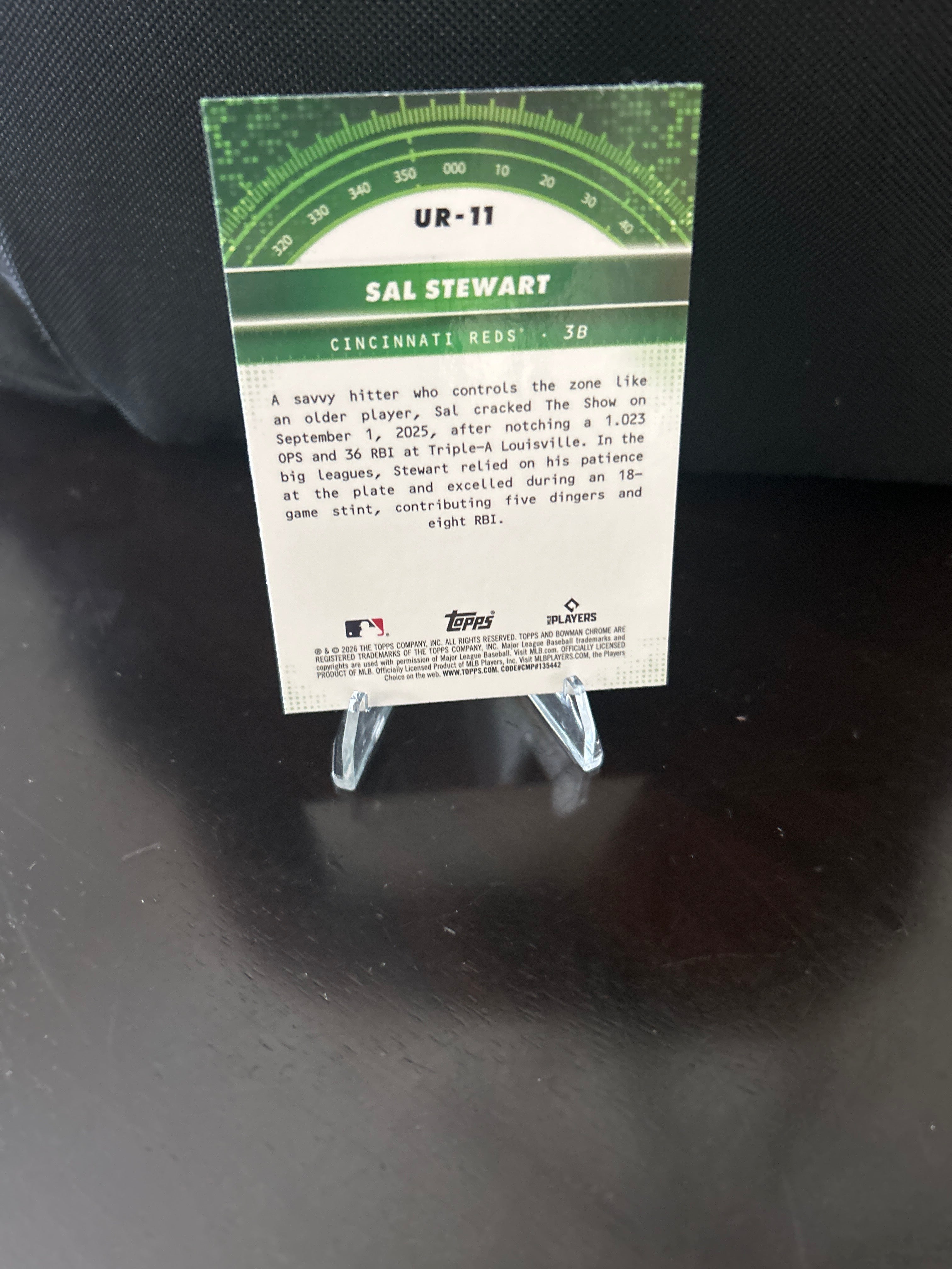 Sal Stewart 2026 Bowman Chrome Under The Radar
