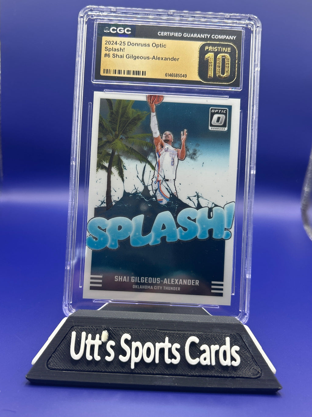 2024-25 Panini Donruss Optic - Splash! Shai Gilgeous-Alexander #6 (CGC Pristine 10)