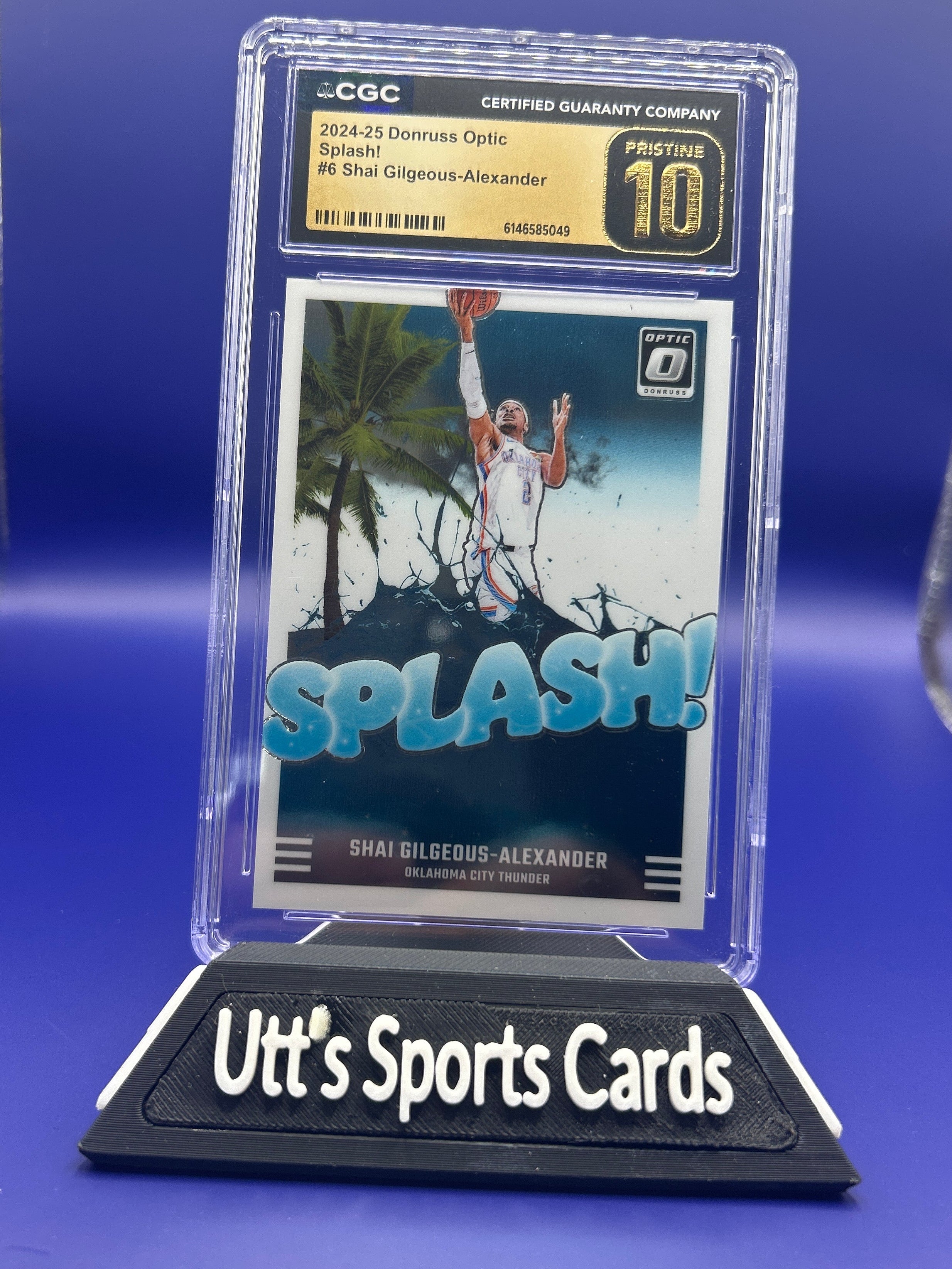 2024-25 Panini Donruss Optic - Splash! Shai Gilgeous-Alexander #6 (CGC Pristine 10)