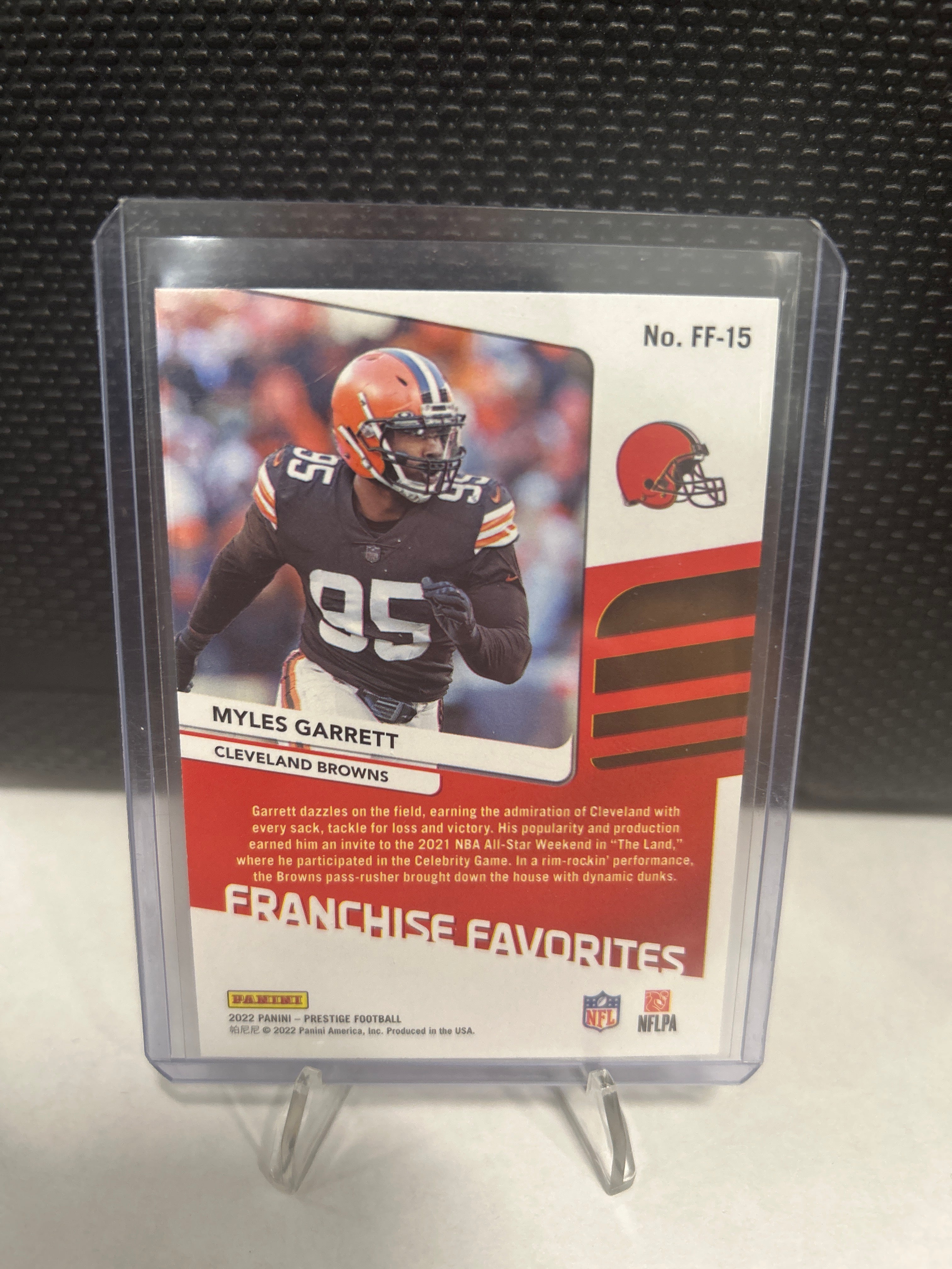 2022 Panini Prestige - Franchise Favorites Myles Garrett #FF-15