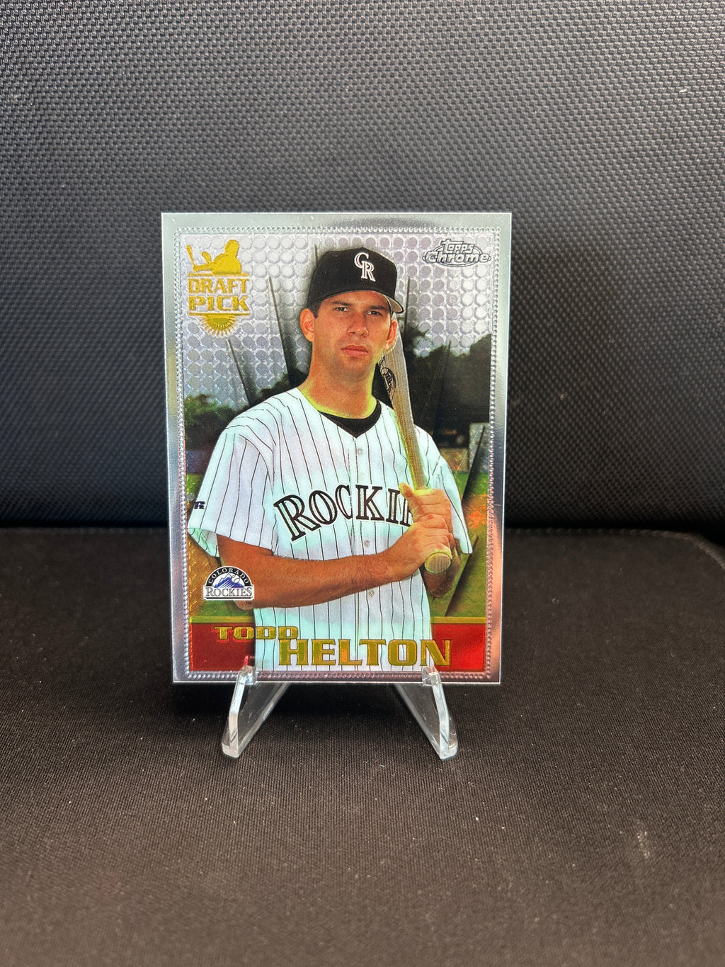 Todd Helton 1996 Topps Chrome Base Draft Pick #13 Colorado Rockies ESE