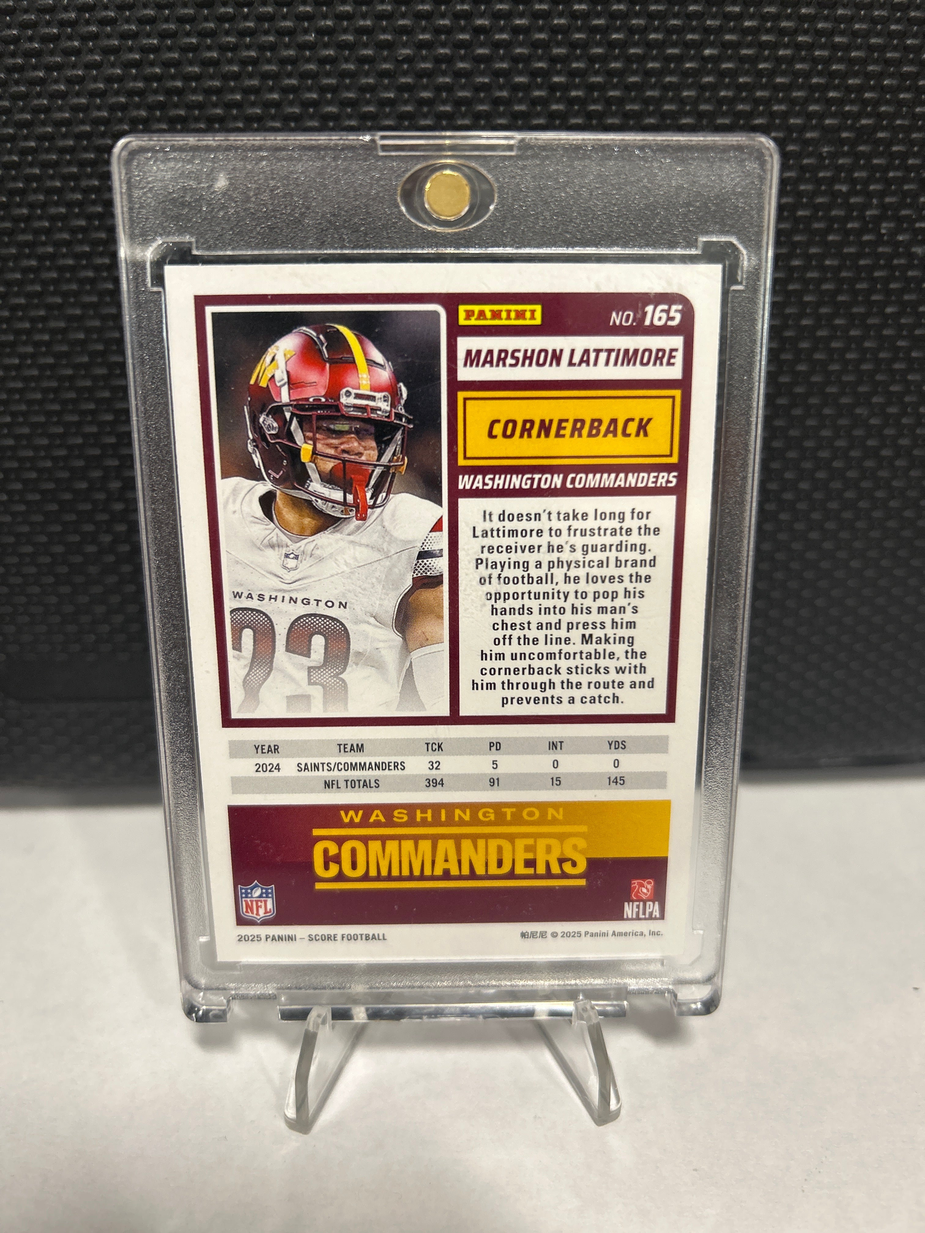 2025 Score # 165 Marshon Lattimore Extraterrestrial Case Hit