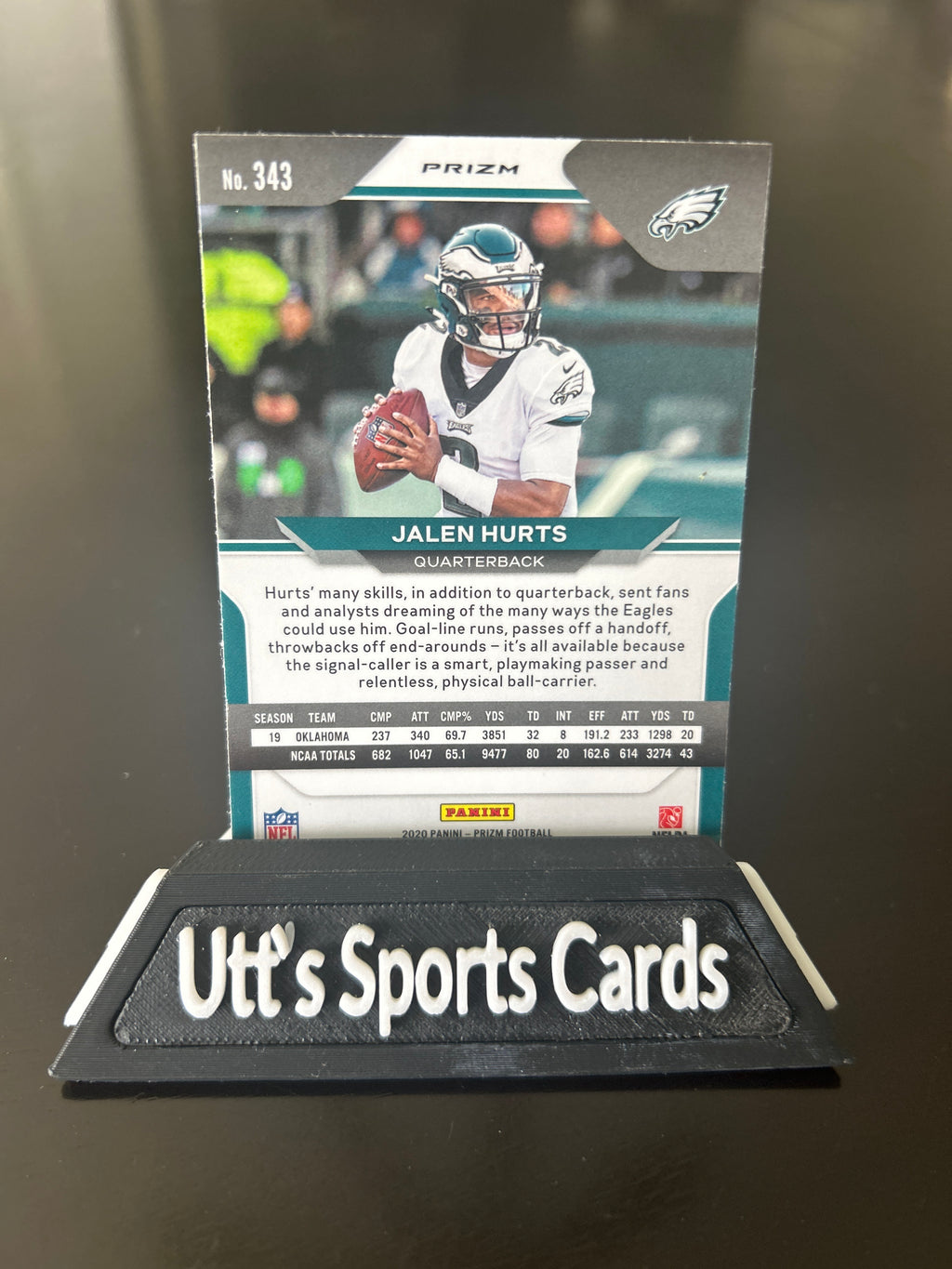 Jalen Hurts Rookie Red White & Blue Prizm 2020 Panini Prizm #343 Eagles