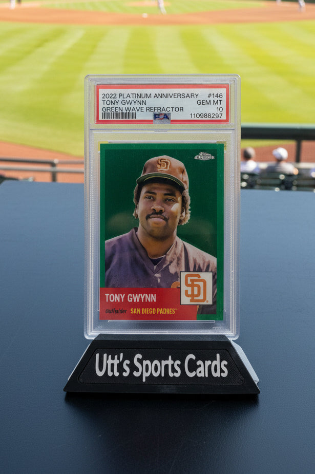PSA 10 2022 Topps Chrome Platinum Anniversary Tony Gwynn Green Wave Refr#96/99