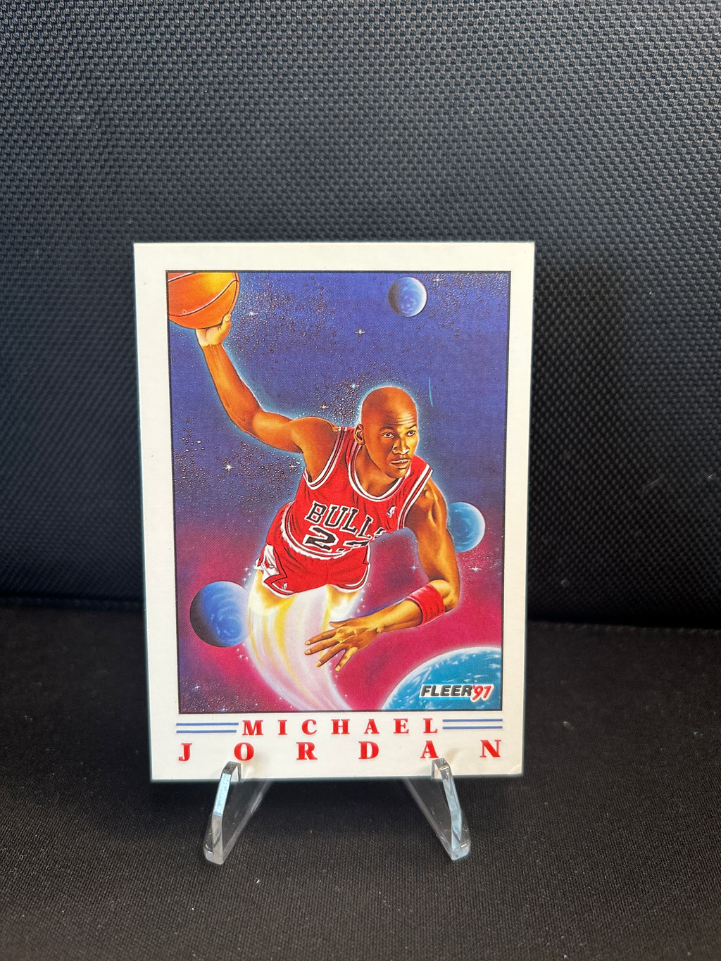 MICHAEL JORDAN 1991 FLEER  ILLUSTRATIONS NICE CARD WELL CENTERED