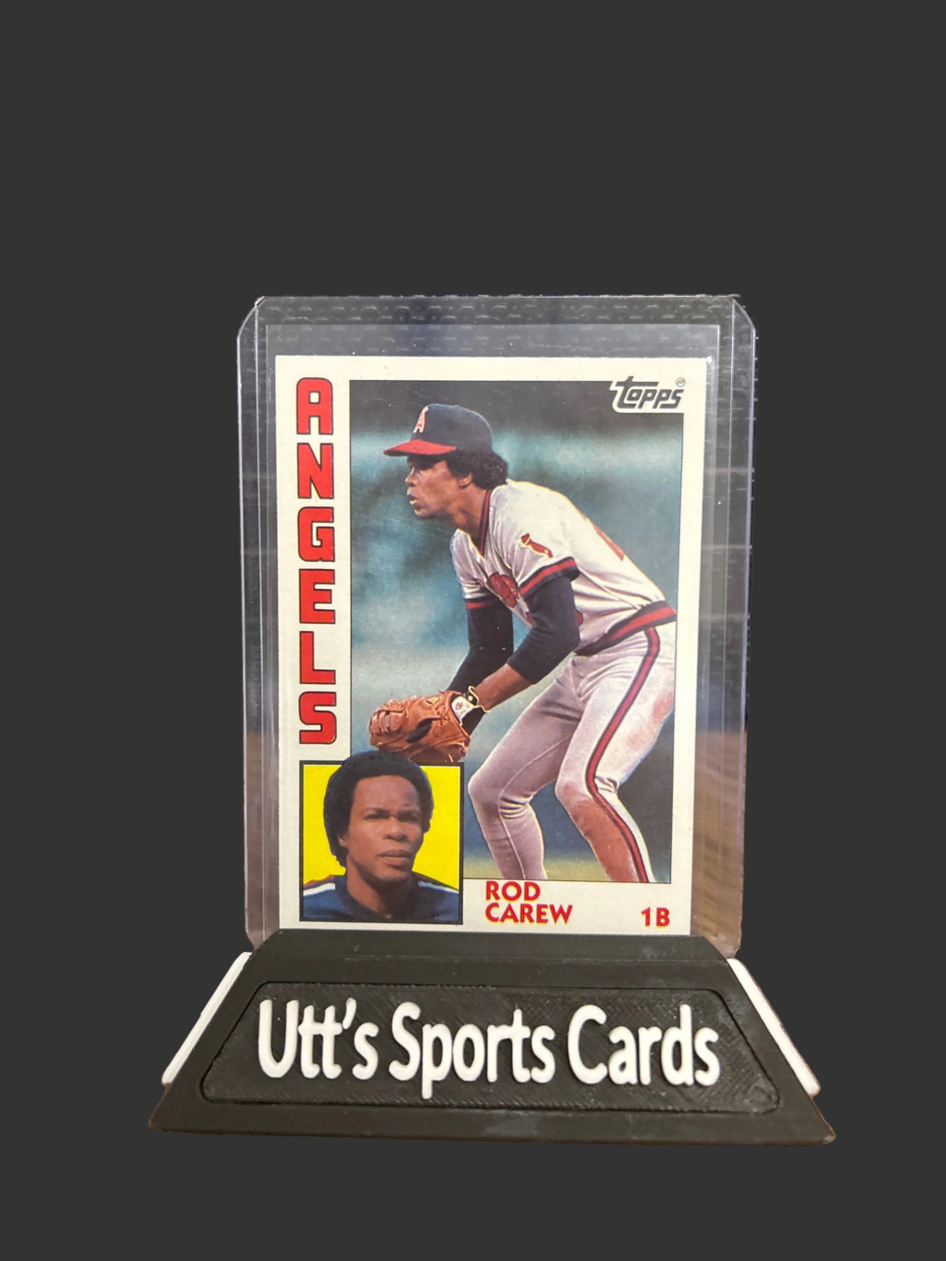 B40 1984 Topps #600 Rod Carew California Angels (centered)