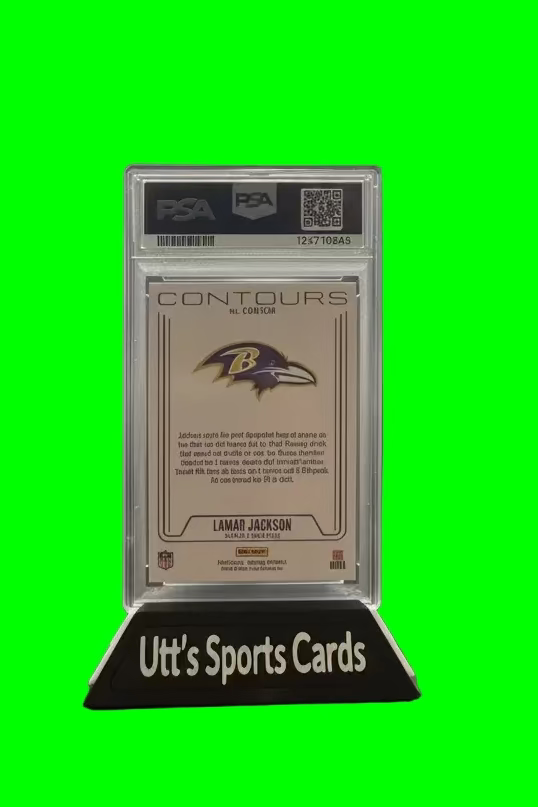 2024 Panini Phoenix - Contours Lamar Jackson #CON-LJN Hyper   PSA-10