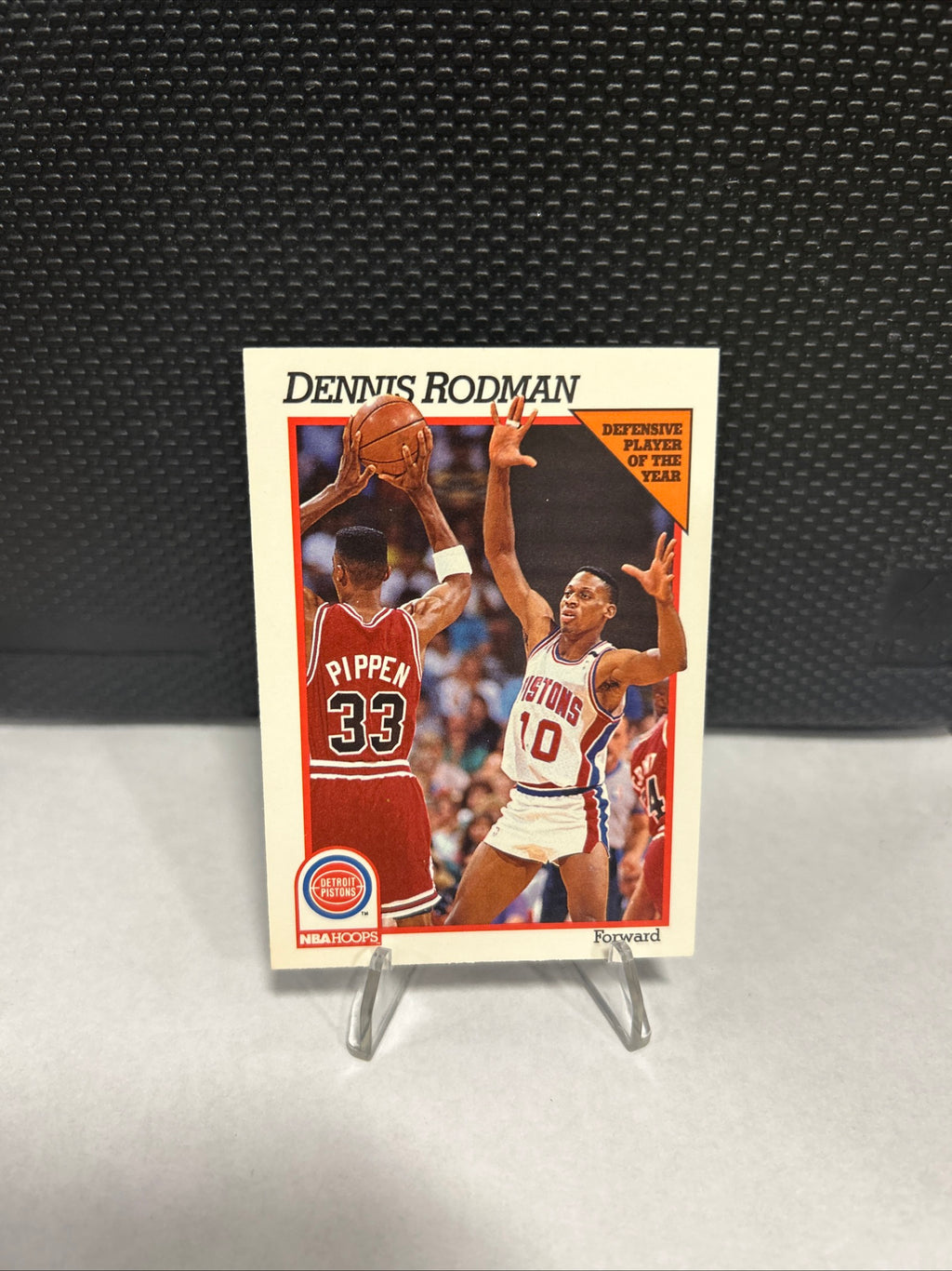 1991-92 NBA Hoops-Dennis Rodman - Defensive Player of Year w/Scottie Pippen #64
