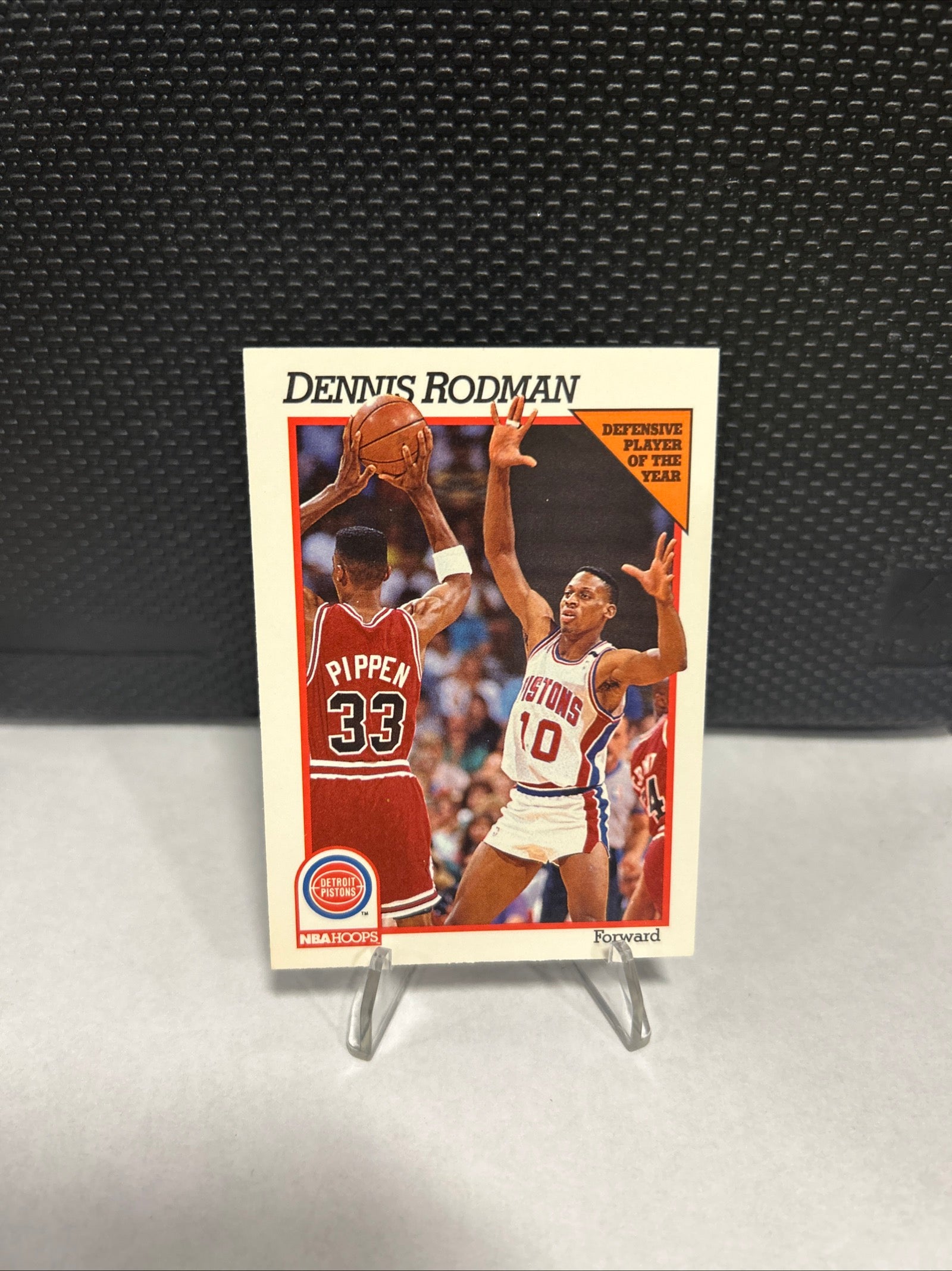 1991-92 NBA Hoops-Dennis Rodman - Defensive Player of Year w/Scottie Pippen #64