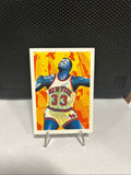 1990-91 NBA Hoops - Art Card Team Checklist Patrick Ewing #372 Illustration