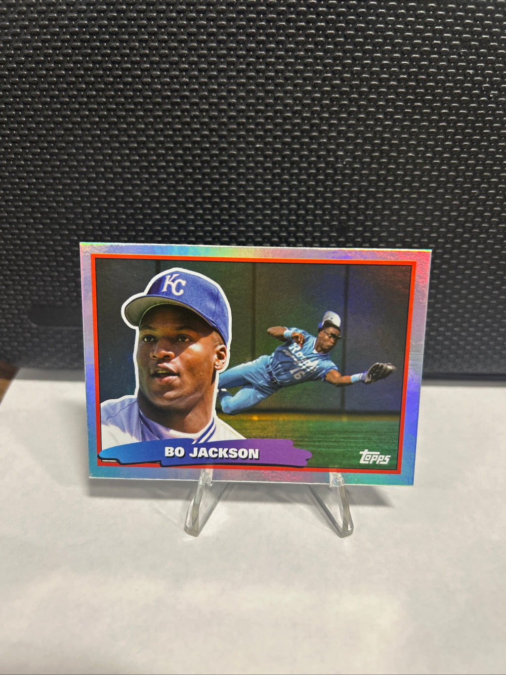 2022 Topps Archives Bo Jackson Big Foil Insert Kansas City Royals Nmmt