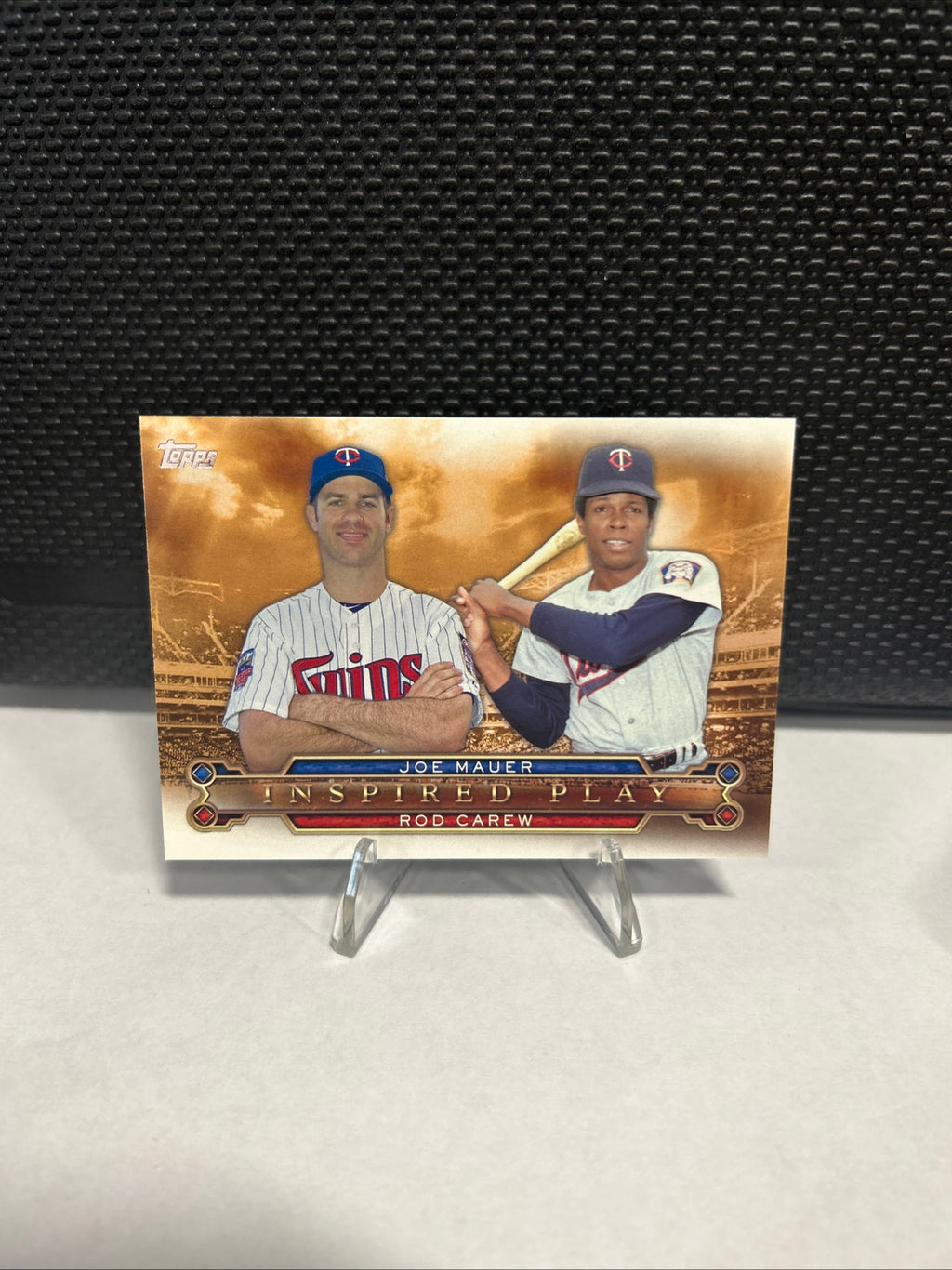 2015 Topps Inspired Play #I-6 Rod Carew / Joe Mauer Twins BASEBALL Card 6J