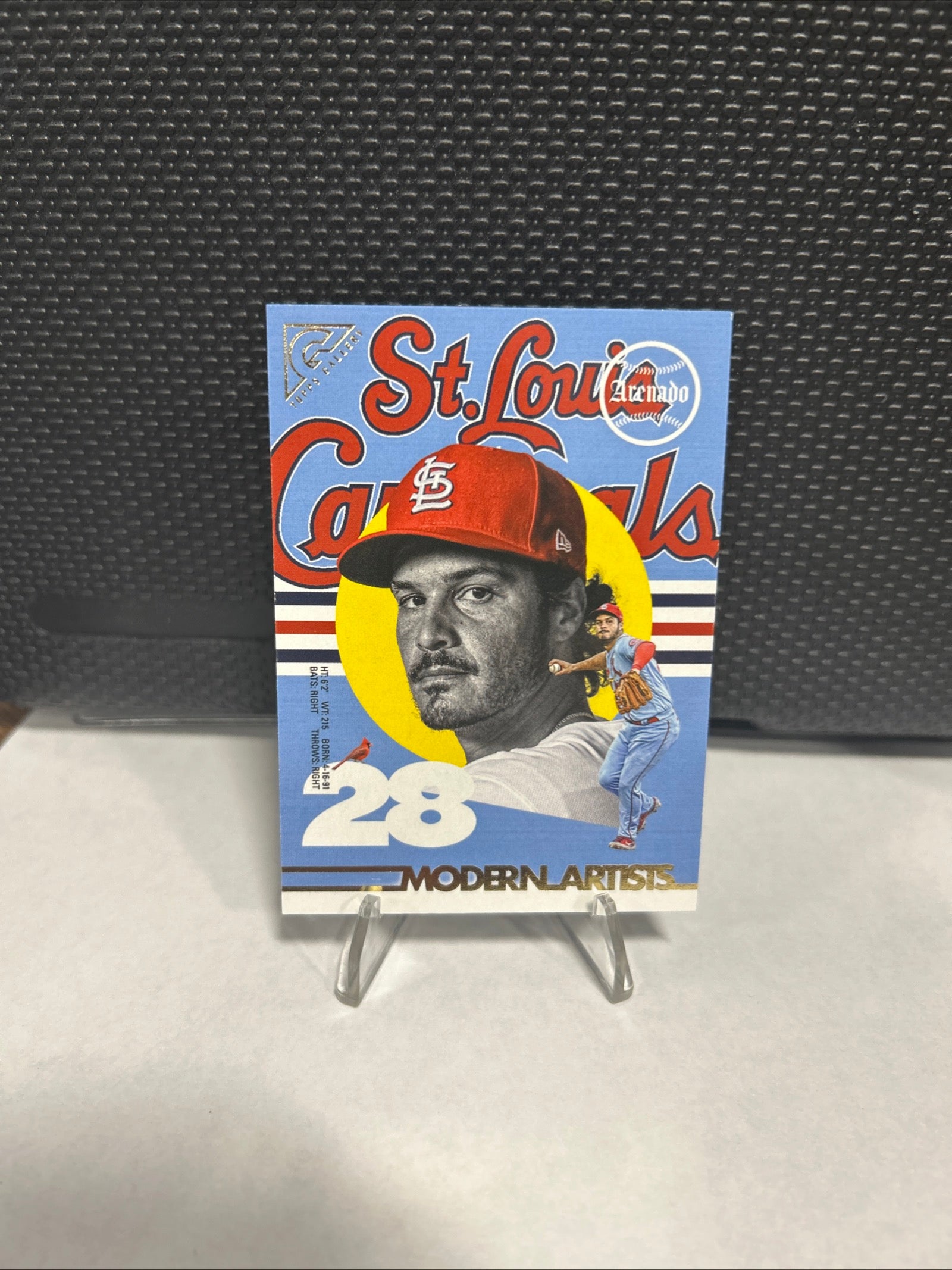 2022 Topps Gallery Modern Artists Card of Nolan Arenado - Cardinals