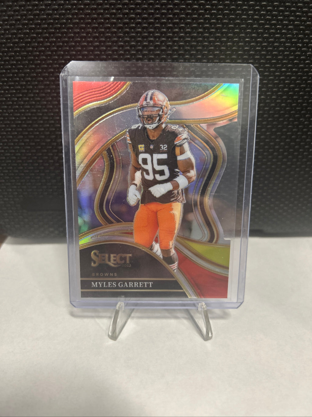 Sports Cards 2023 Panini Select Myles Garrett Die Cut Black And Red Prizm...