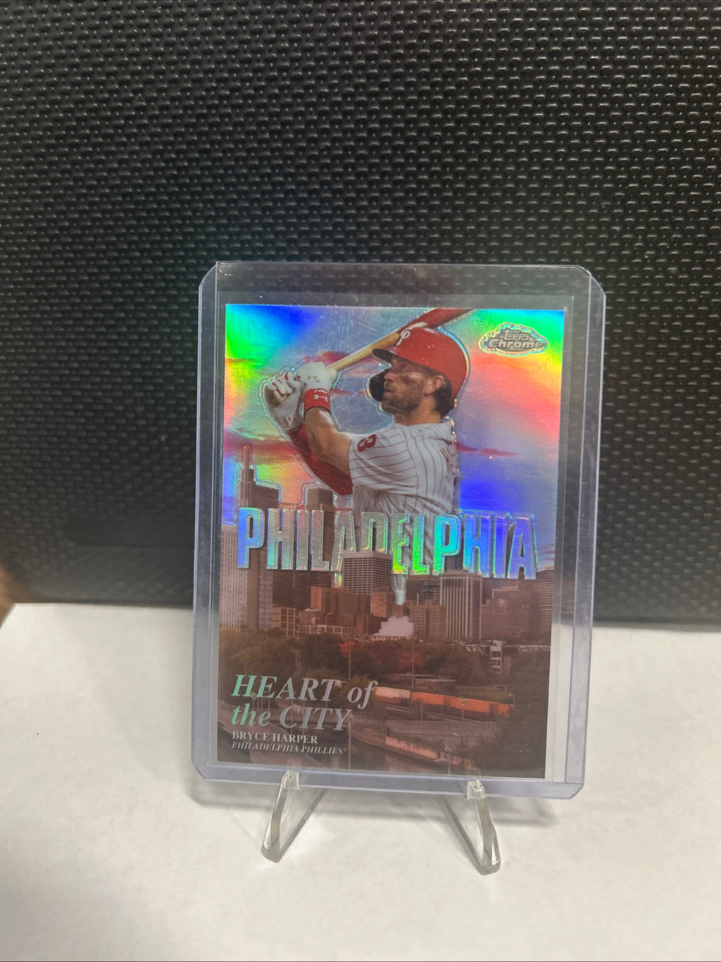 2022 Topps Chrome Bryce Harper Heart of the City Philadelphia #HOC-1 Phillies