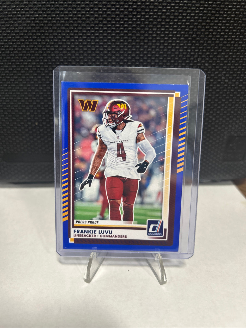 2025 Panini Donruss - Frankie Luvu #262 Press Proof Blue - COMMANDERS