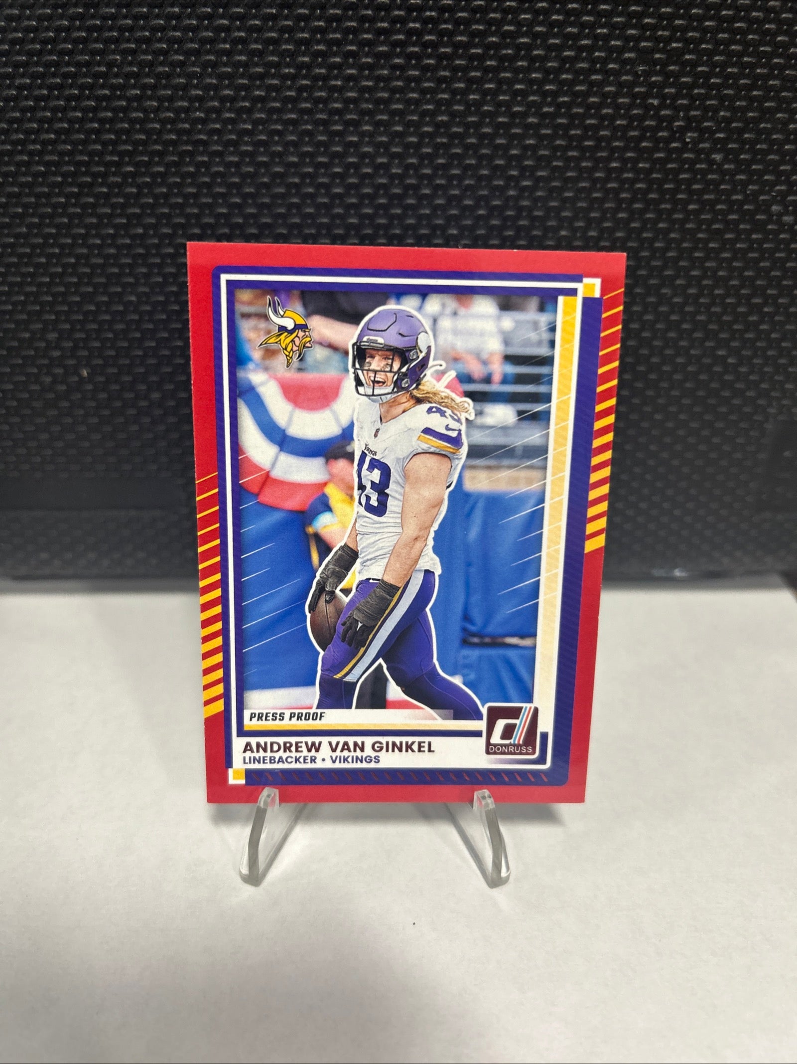 2025 Donruss #281 Andrew Van Ginkel -Press Proof Red