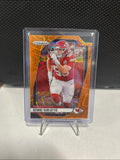 2024 Panini Prizm- Geaorge Karlaftis Orange Lazer Prizm #142 Chiefs
