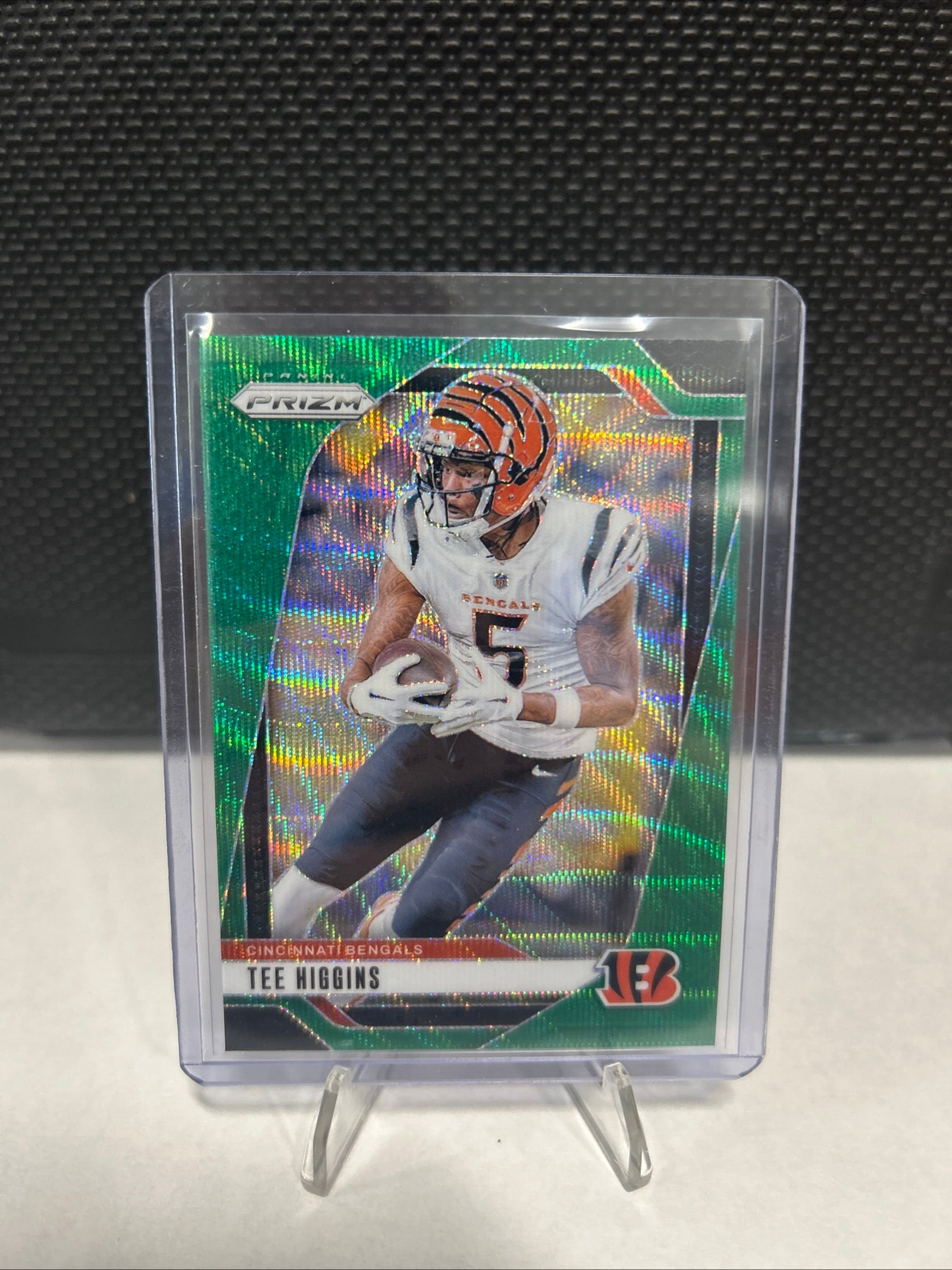 2024 Panini Prizm Green Wave Prizm #58 Tee Higgins Cincinnati Bengals SP