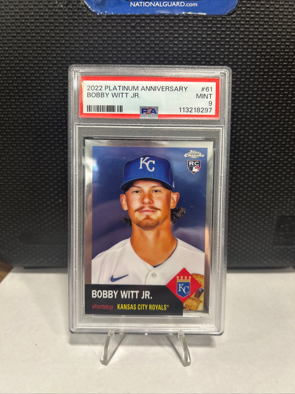 2022 Bobby Witt Jr Topps Chrome Platinum Anniversary #61 Royals PSA 9 MINT