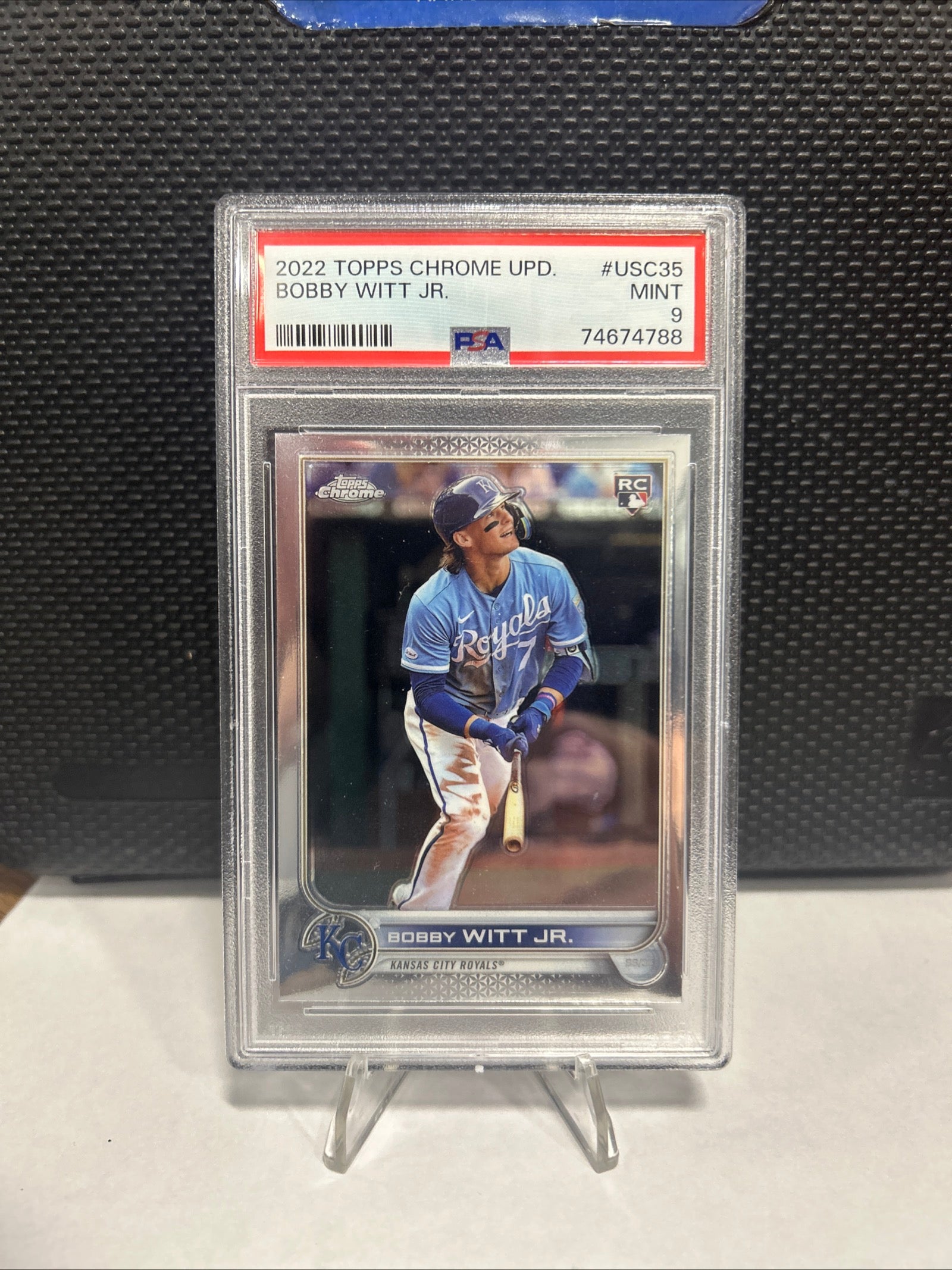 Topps 2022 Chrome Update Bobby Witt Jr. Royals #USC35 RC Base PSA 9