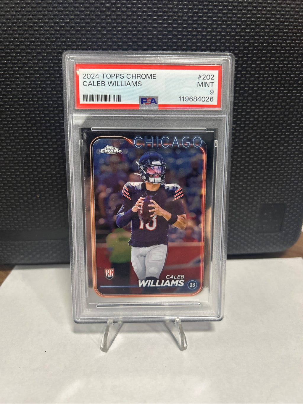 2024 Topps Chrome Caleb Williams #202 Rookie Chicago Bears PSA 9 Football Card