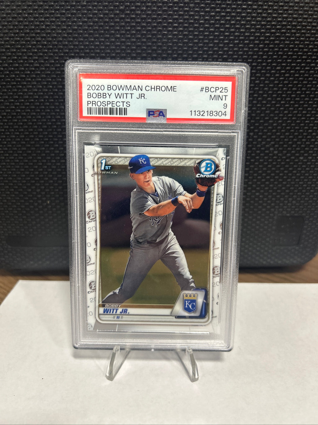 Bowman Chrome Bobby Witt Jr. BCP-25 PSA 9 Royals Rookie 1st Bowman 2020